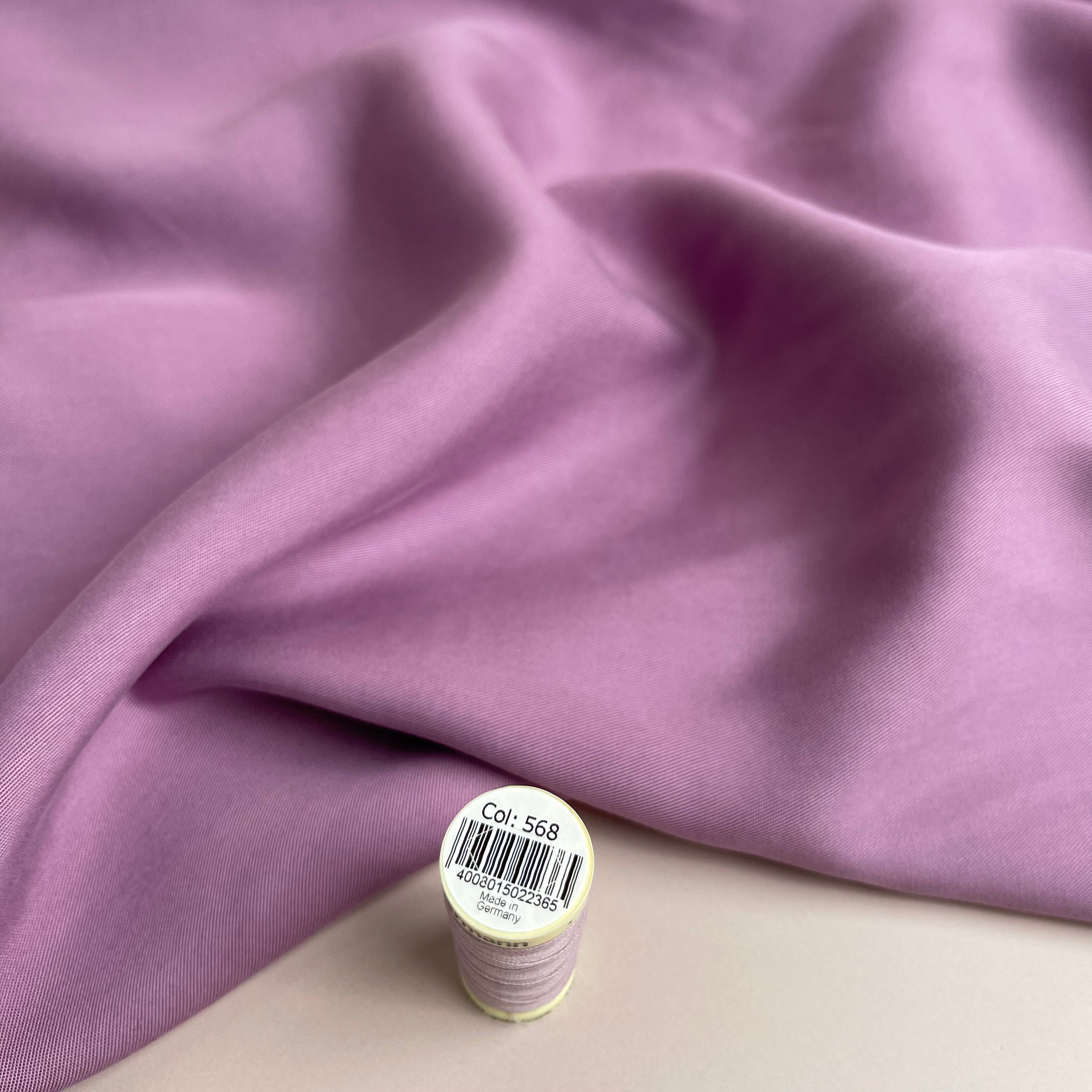 REMNANT 0.61 Metre - Lush Sandwashed Lyocell Twill in Lilac