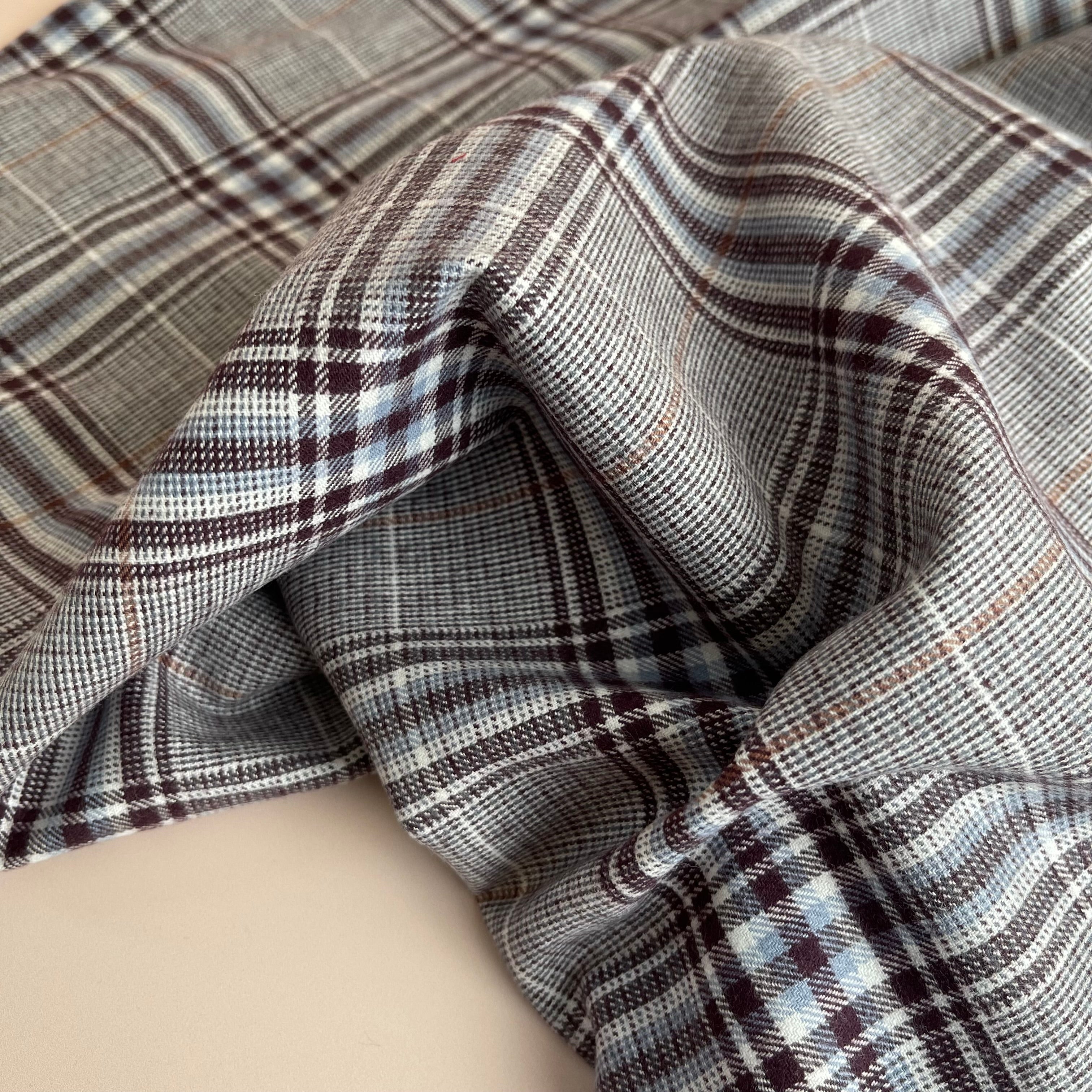 Highland Mauve Yarn Dyed Cotton Flannel