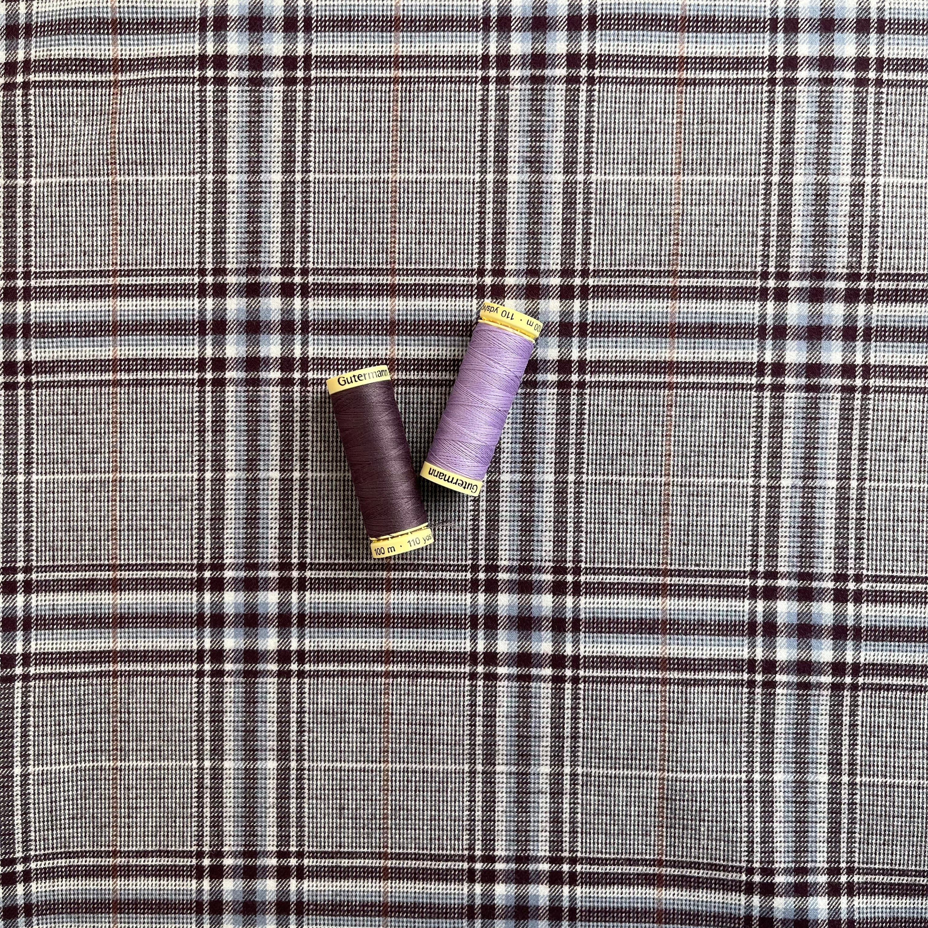Highland Mauve Yarn Dyed Cotton Flannel