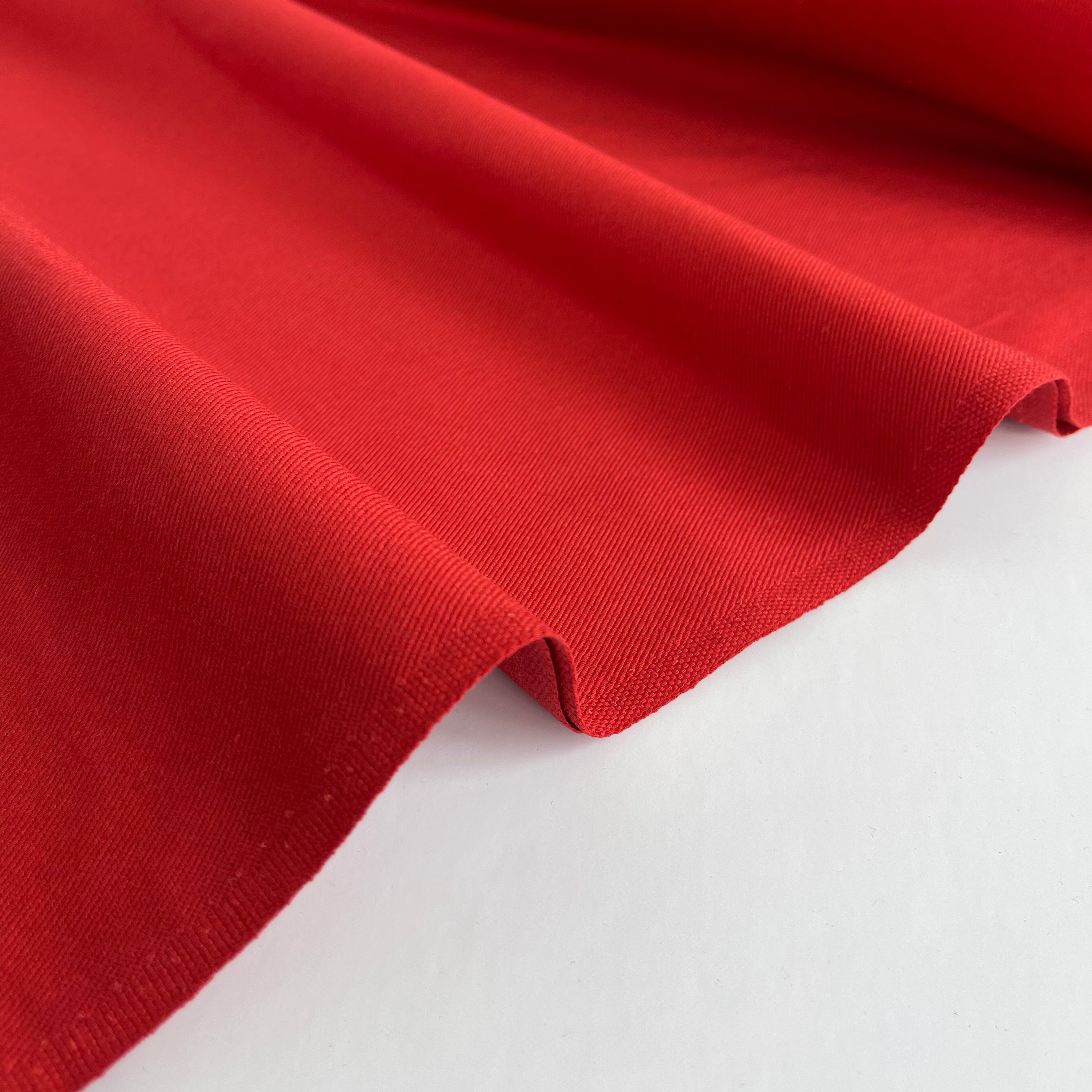 REMNANT 2.08 Meters - Robert Kaufman - Red (Garnet Brown) Ventana Cotton Twill Fabric
