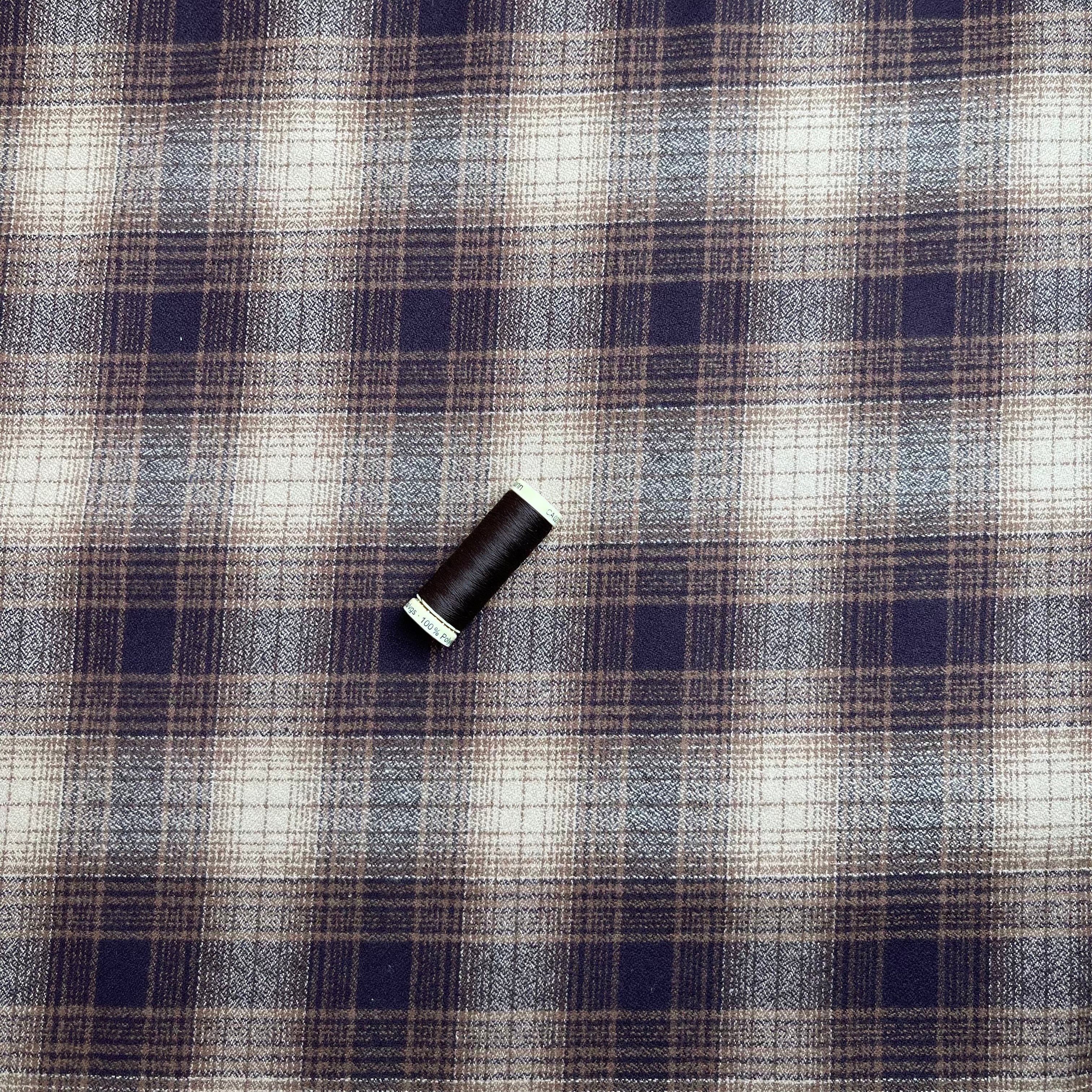 REMNANT 0.93 Metre - Espresso Mammoth Cotton Flannel
