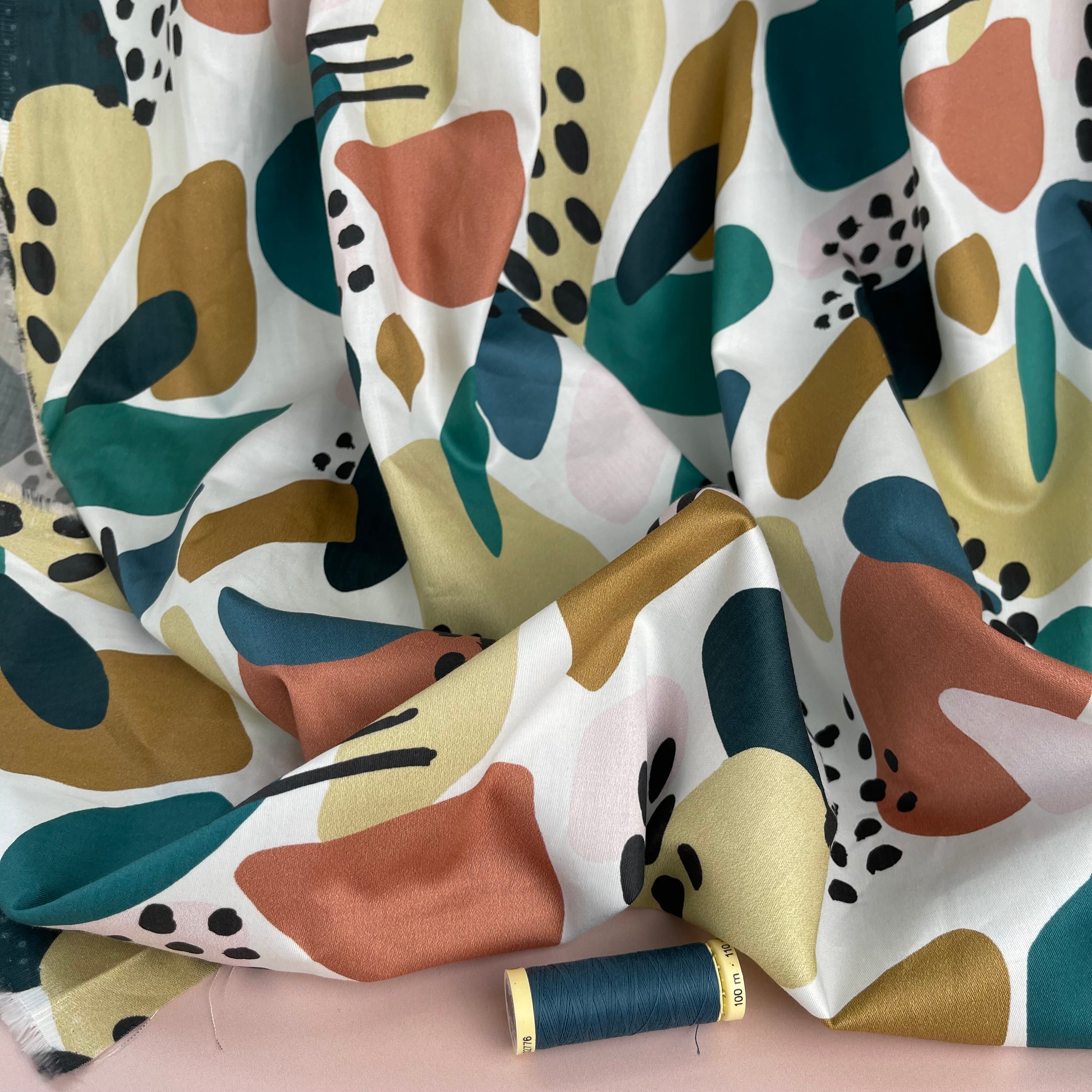 Garden of Dreams - Pebbles GOTS Organic Cotton Sateen