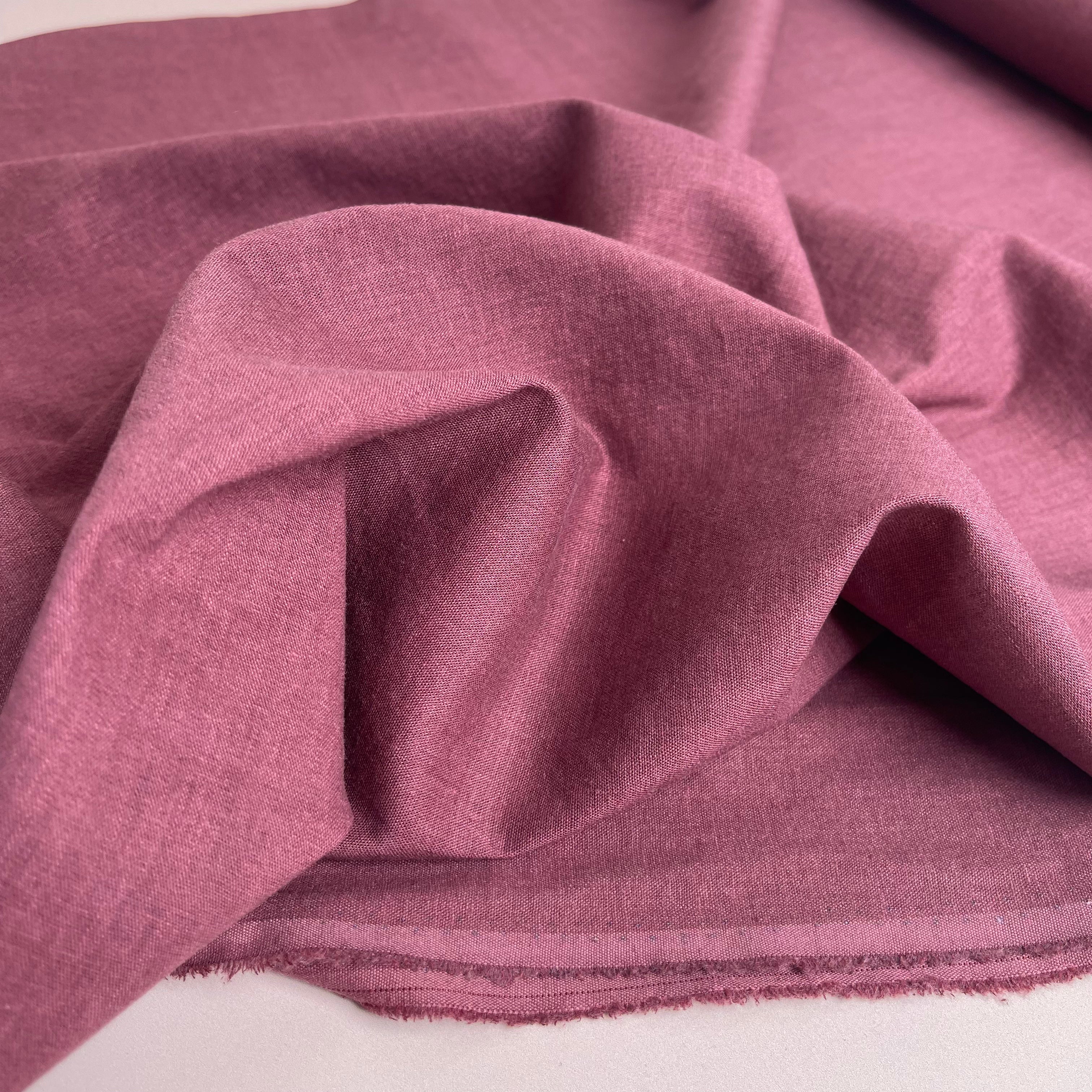 Sorona Linen in Windsor Wine - New Eco Linen Blend Fabric