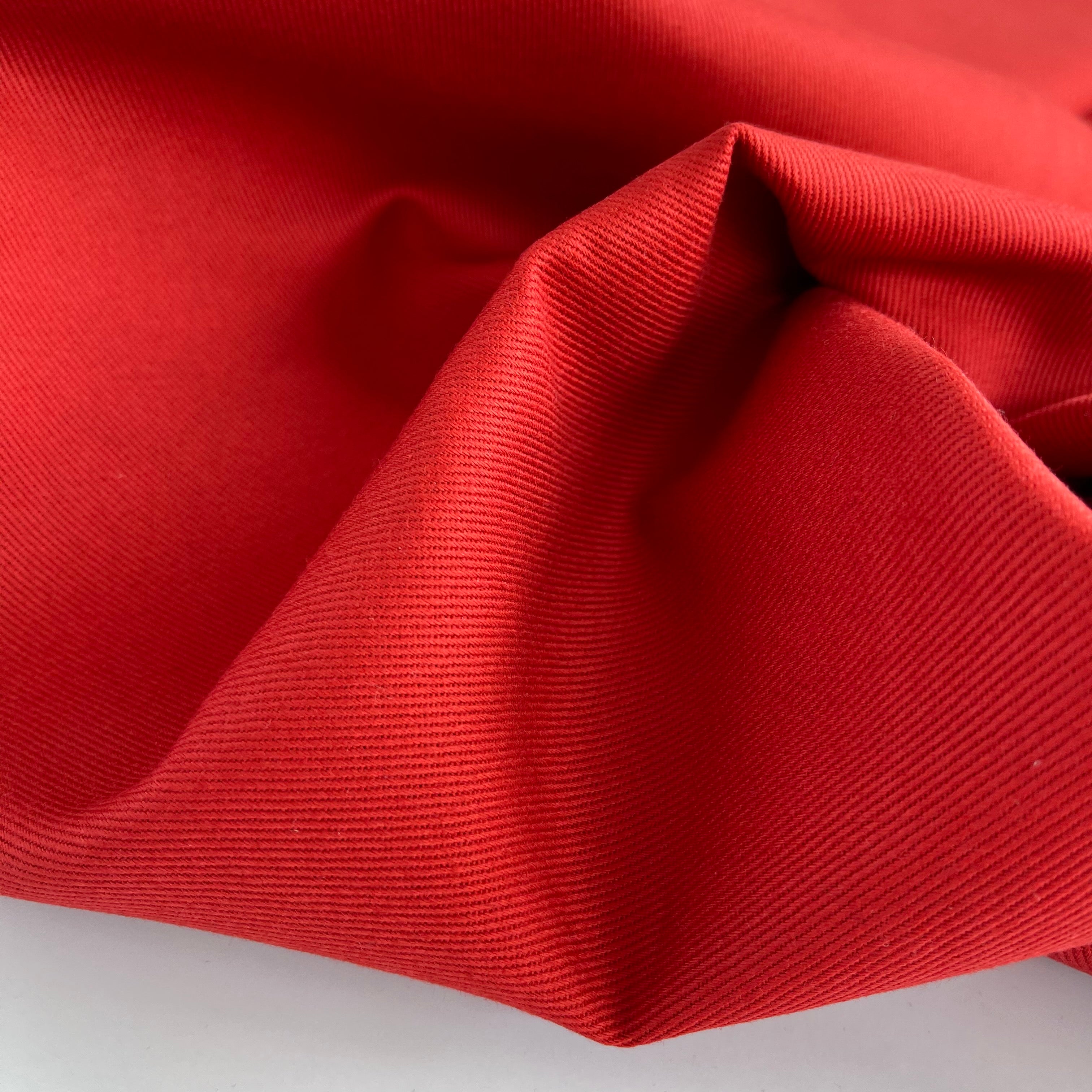REMNANT 2.08 Meters - Robert Kaufman - Red (Garnet Brown) Ventana Cotton Twill Fabric
