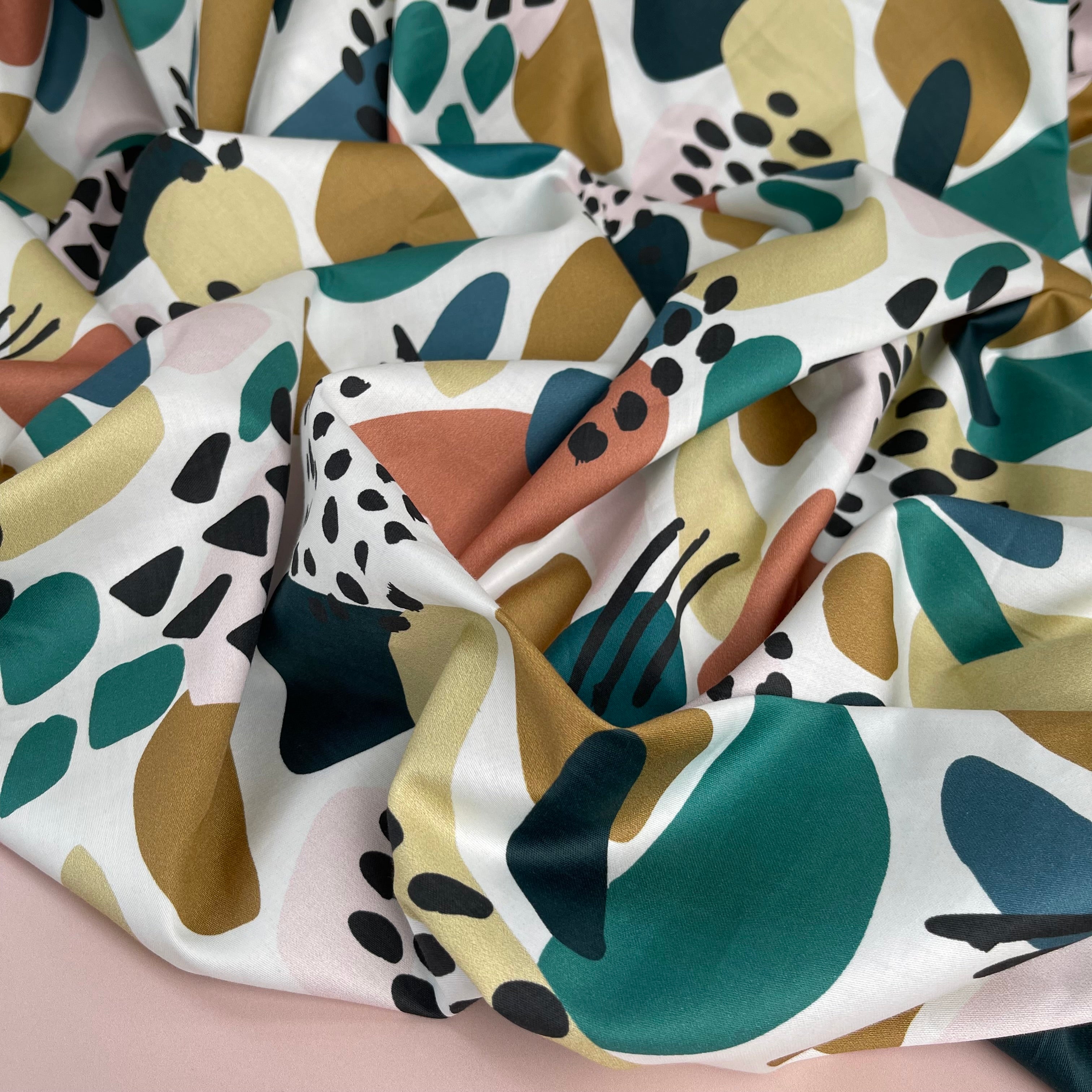 Garden of Dreams - Pebbles GOTS Organic Cotton Sateen