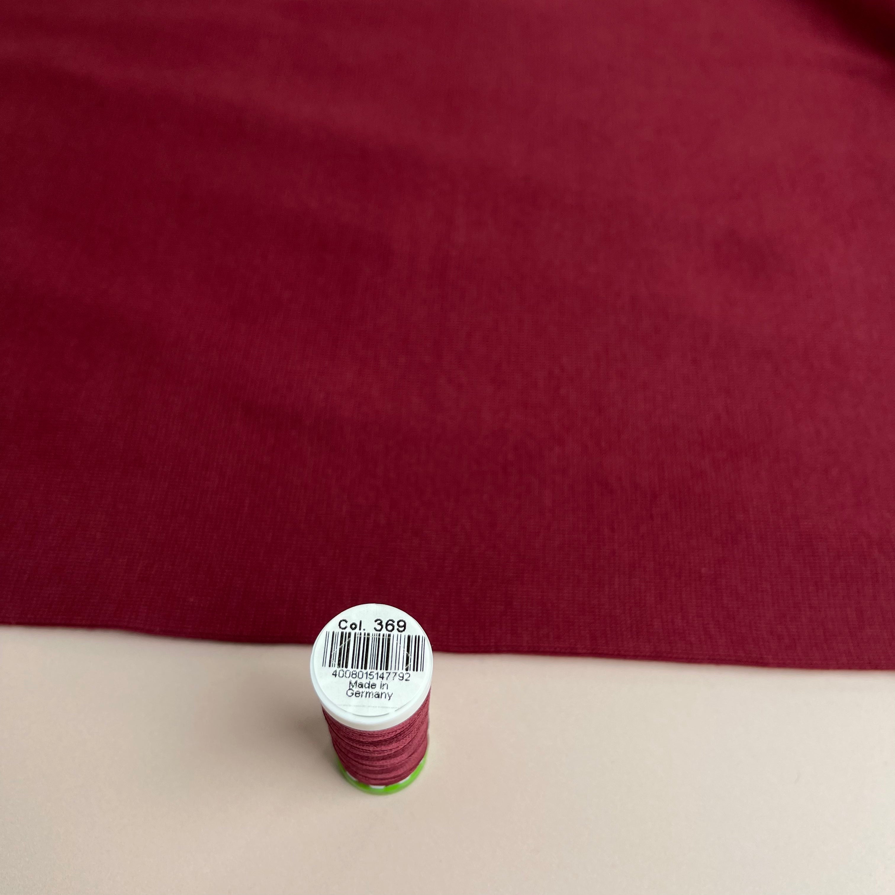Bordeaux Tubular Cuff Ribbing Fabric