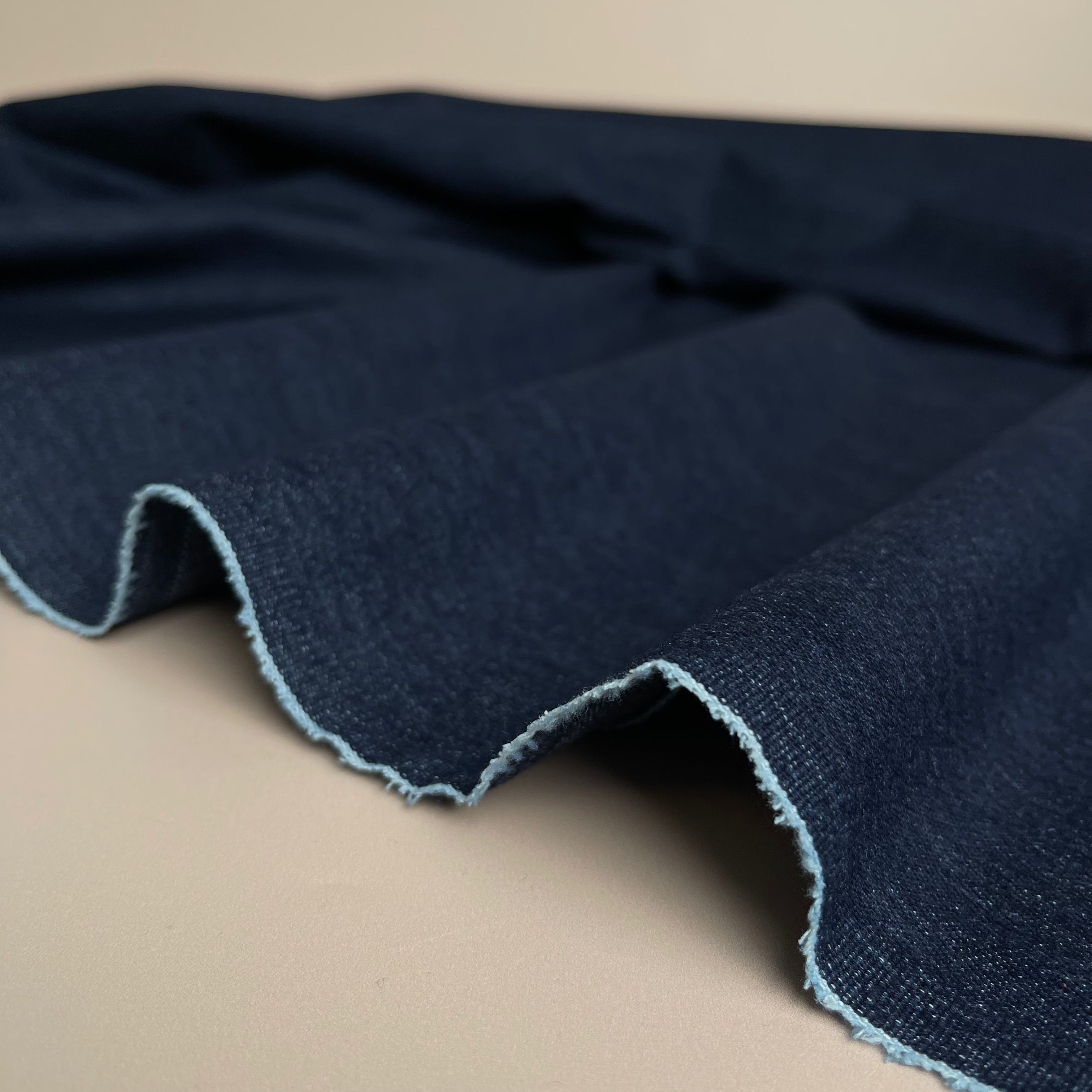 9oz Recycled Cotton Stretch Denim in Indigo