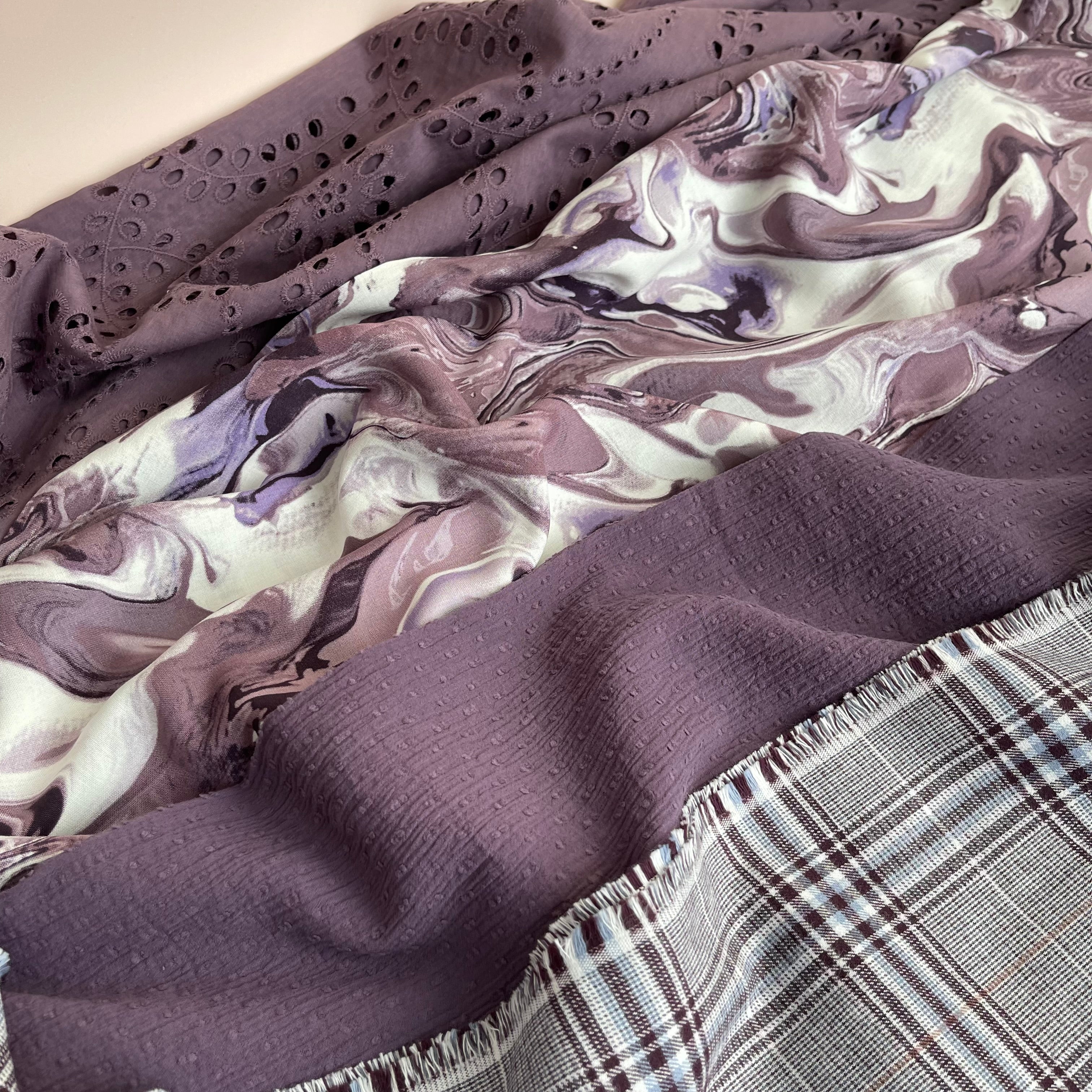 Highland Mauve Yarn Dyed Cotton Flannel