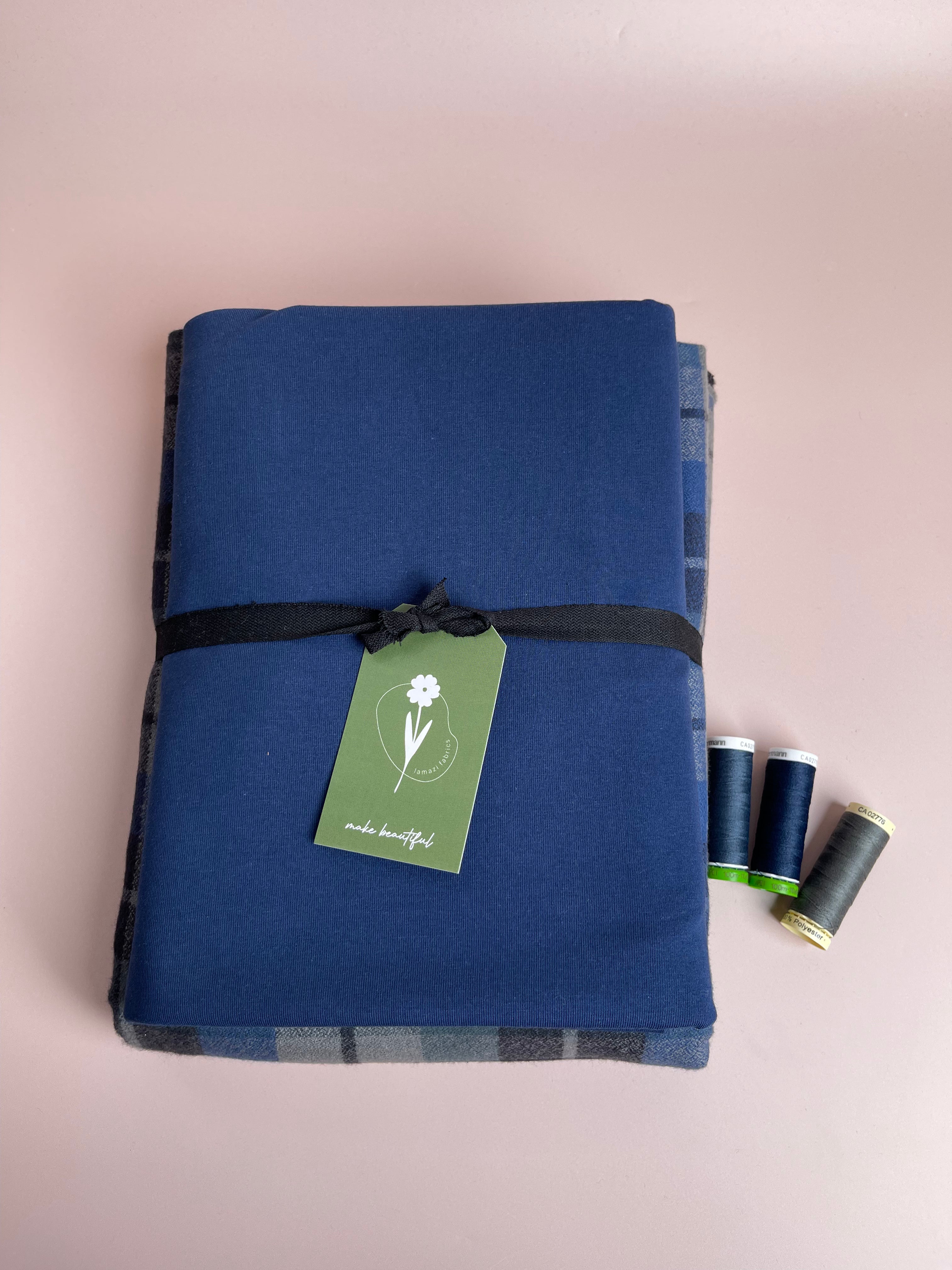 Limited Edition - Luxury Pyjama Kit with Shadow Cotton Flannel