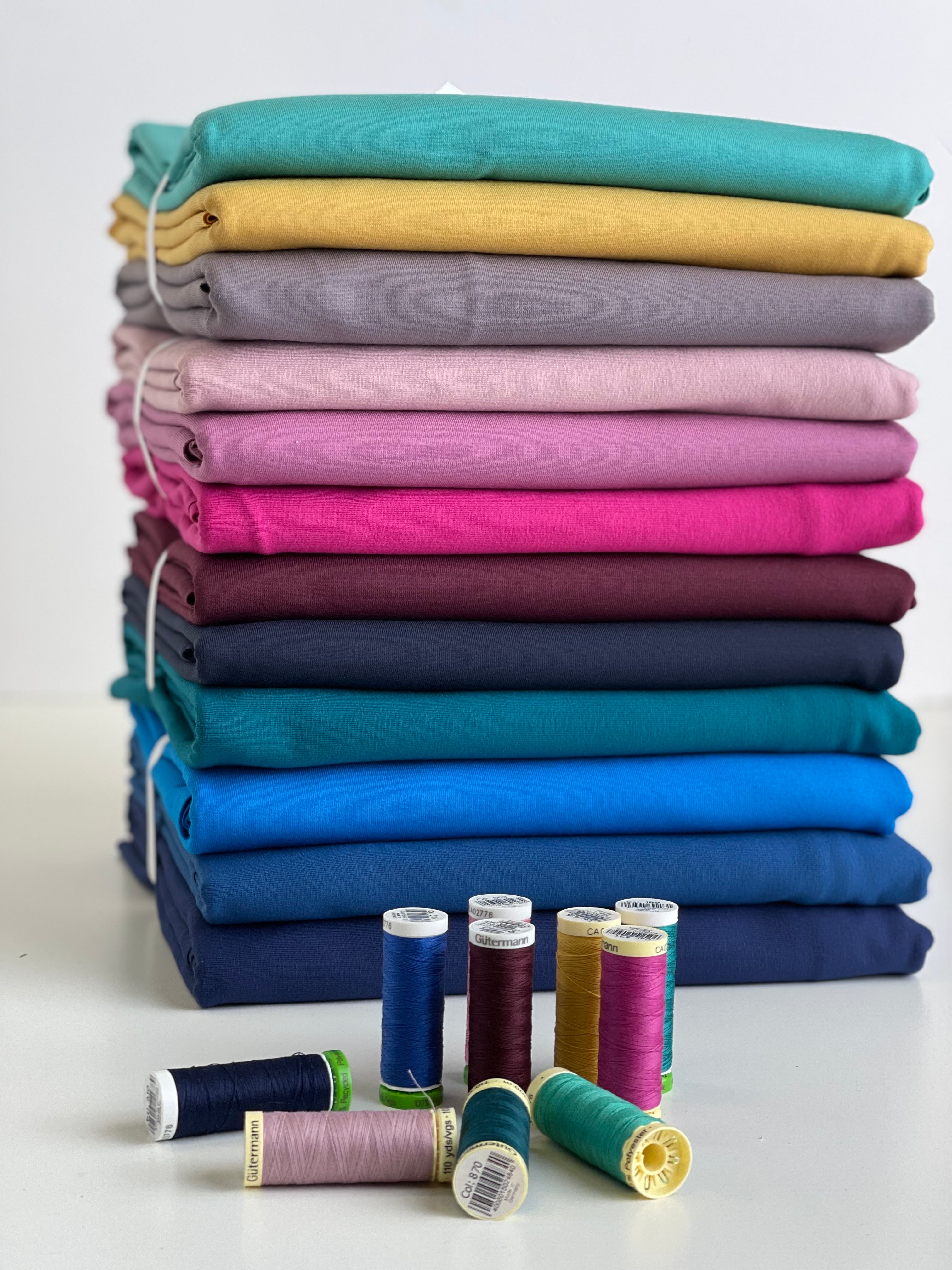 Colour Bundles - Midnight Essential Chic Cotton Jersey Fabrics