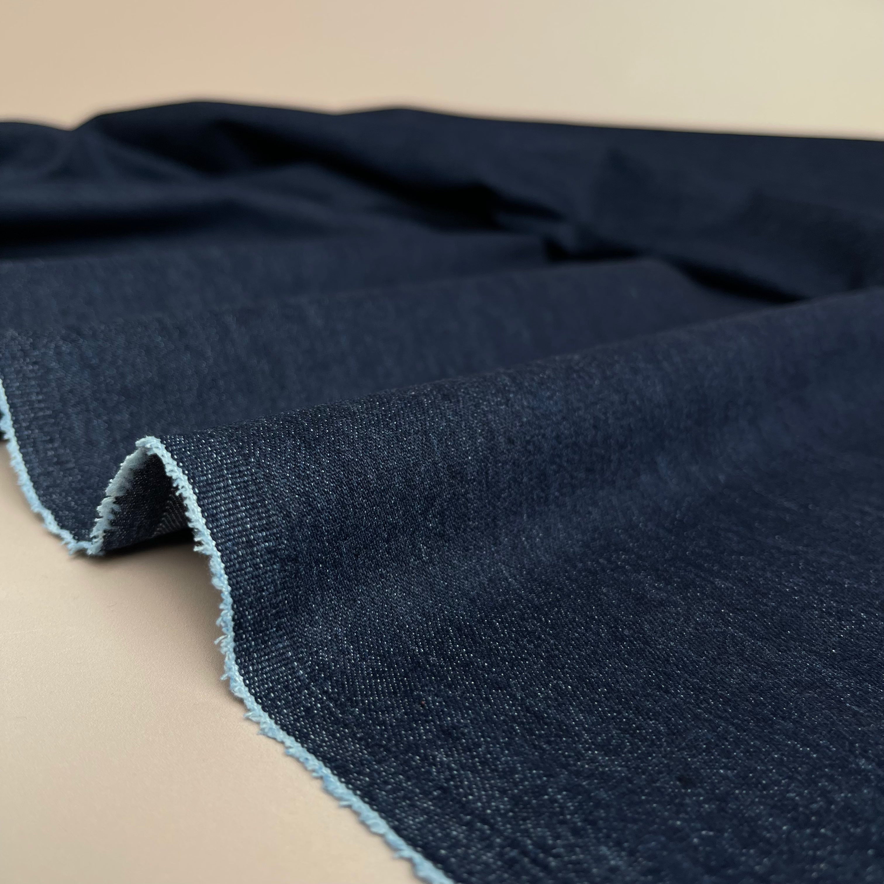 9oz Recycled Cotton Stretch Denim in Indigo