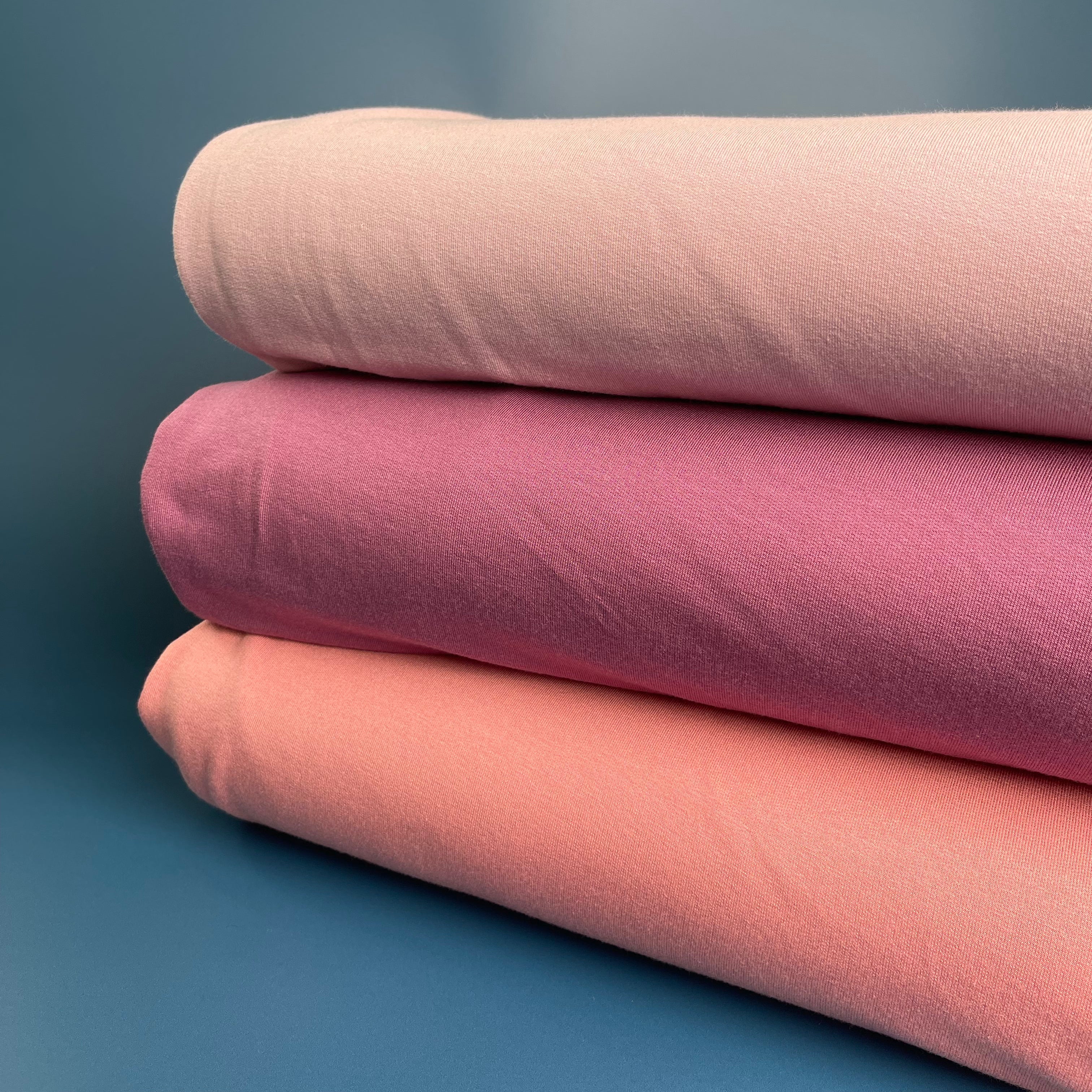 REMNANT 0.75 metre - Splendour Modal French Terry in Coral Pink