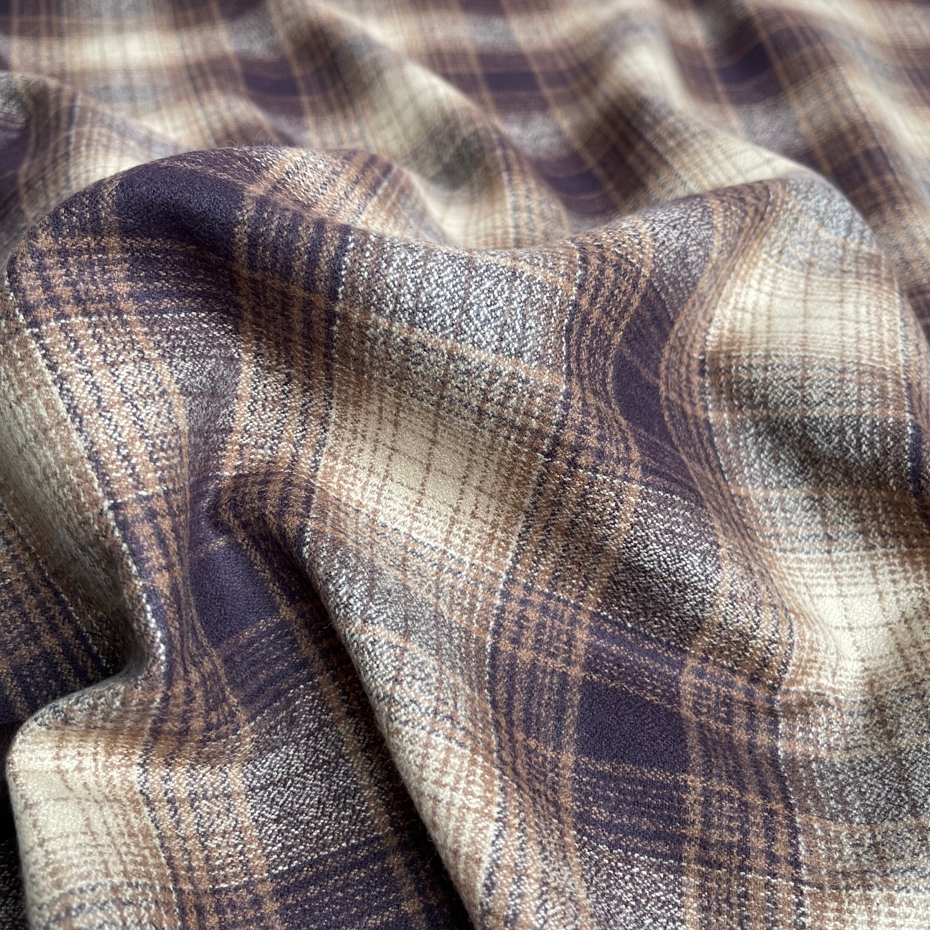 REMNANT 0.93 Metre - Espresso Mammoth Cotton Flannel