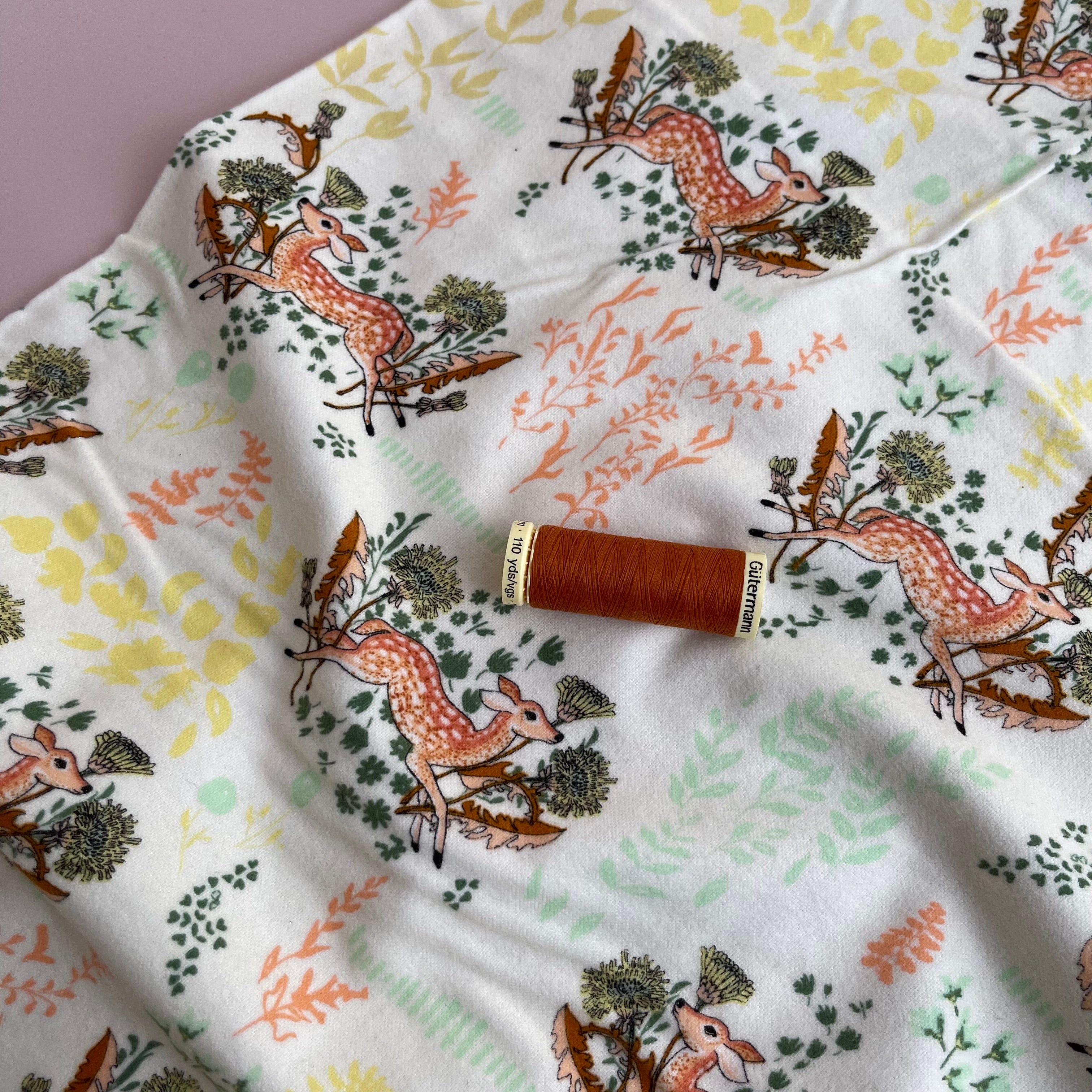 Art Gallery Fabrics - Dandelion Doe Parsnip Brushed Cotton Flannel