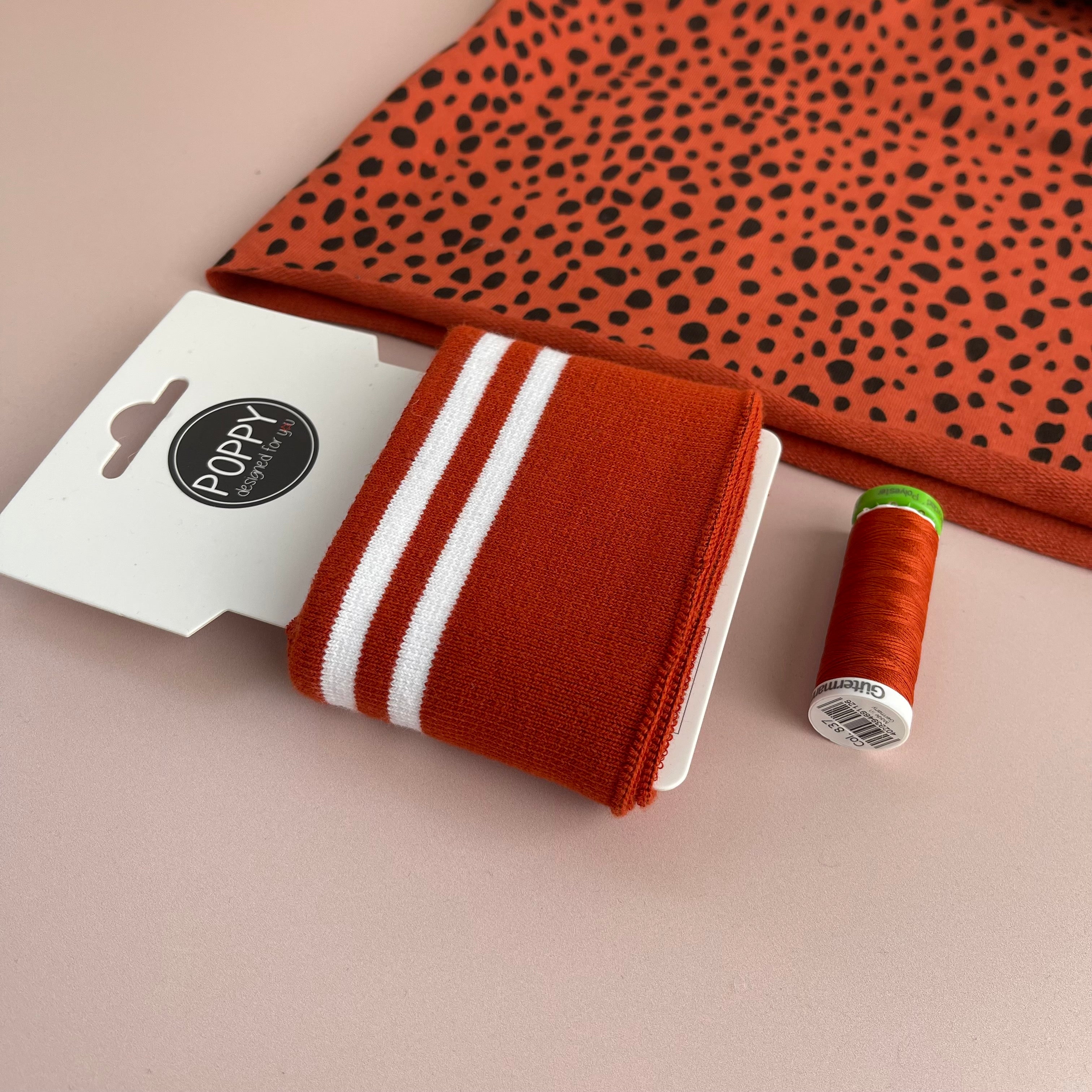 Ribbing Cuffing Pack with White Stripes