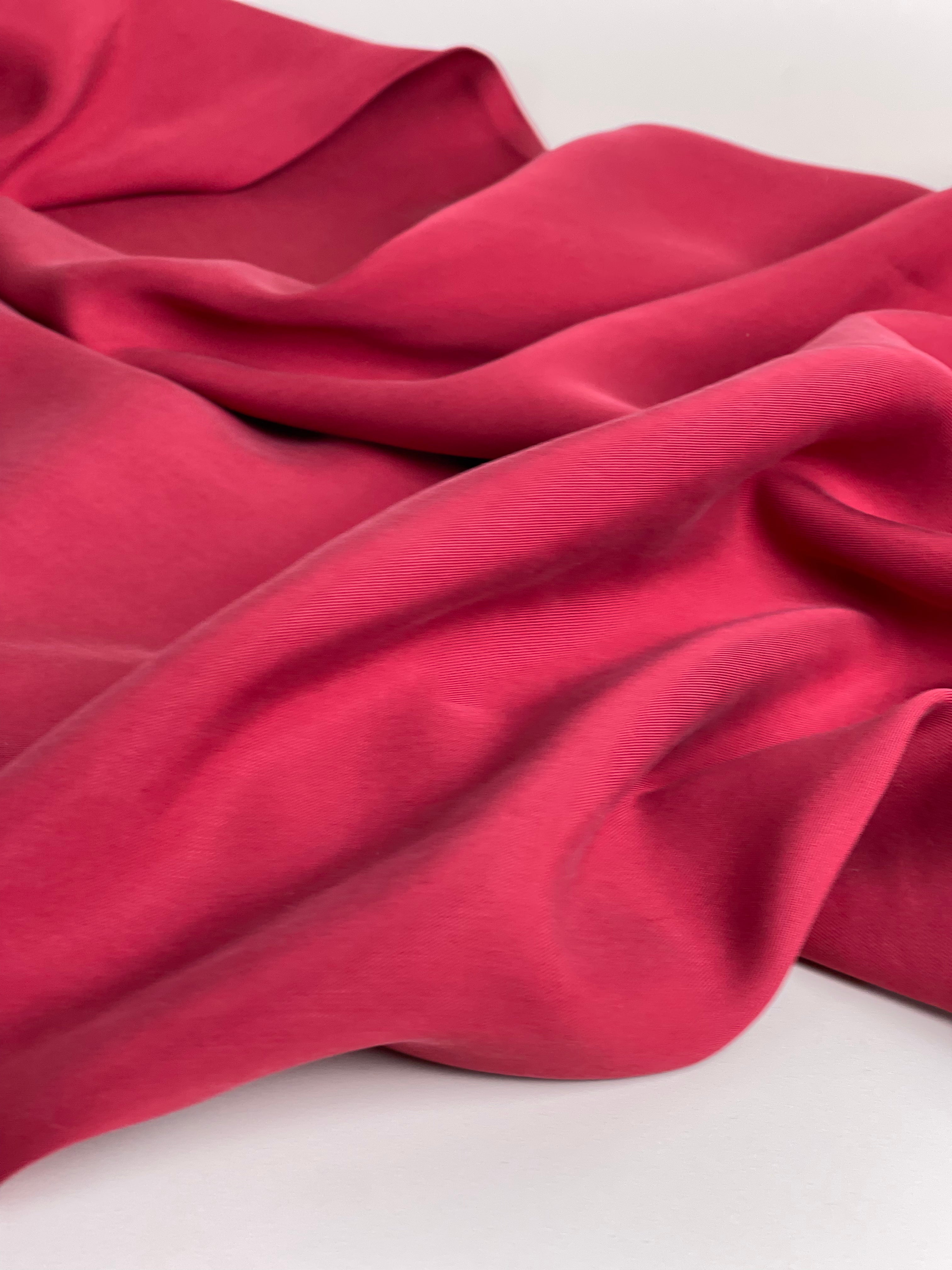 Lush Sandwashed Lyocell Twill in Red