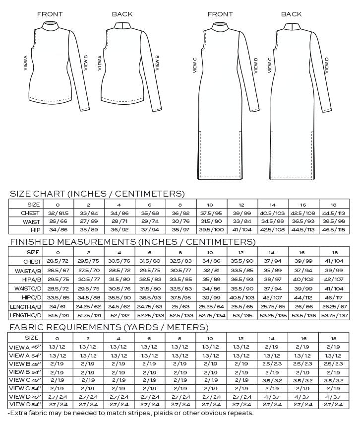 True / Bias - NIKKO Top & Dress Sewing Pattern