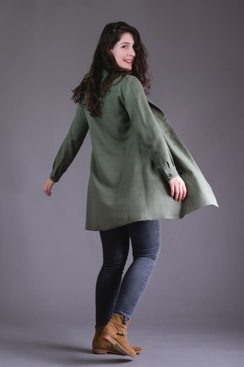 Deer & Doe - PASSIFLORE COAT DRESS Sewing Pattern