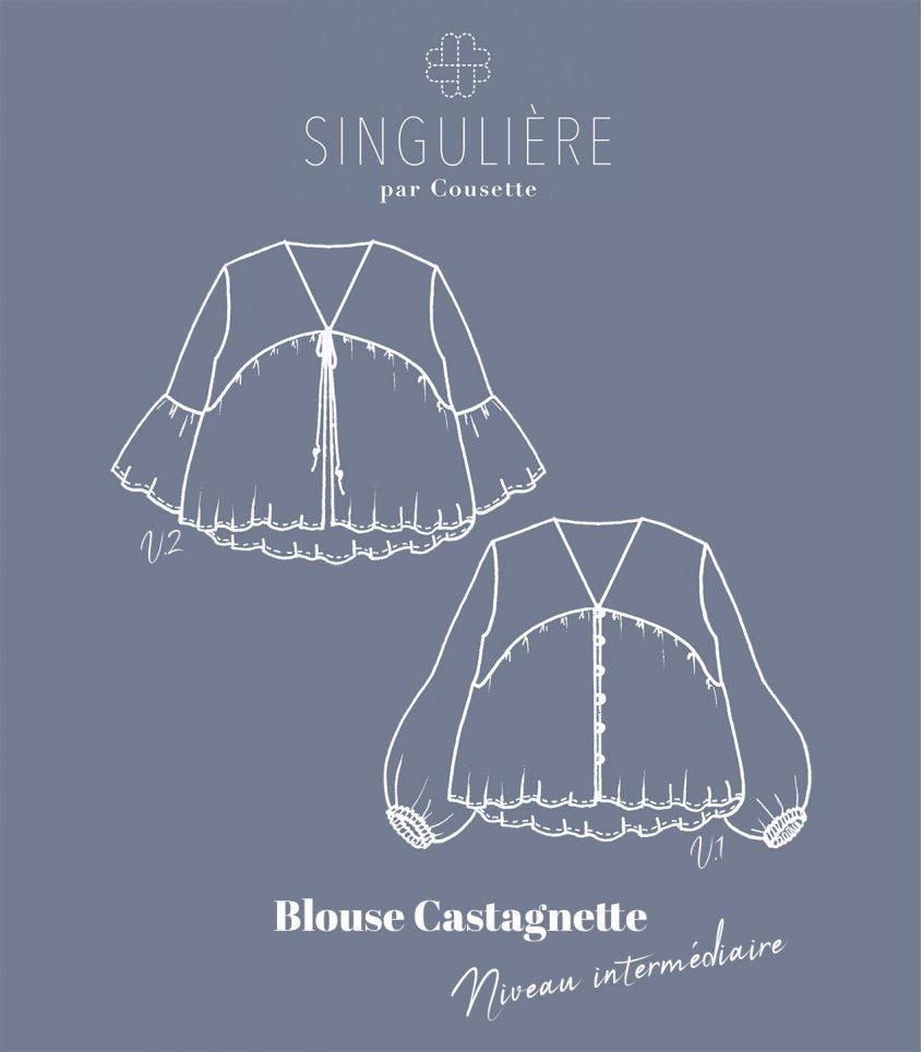 Cousette - Castagnette Blouse Sewing Pattern