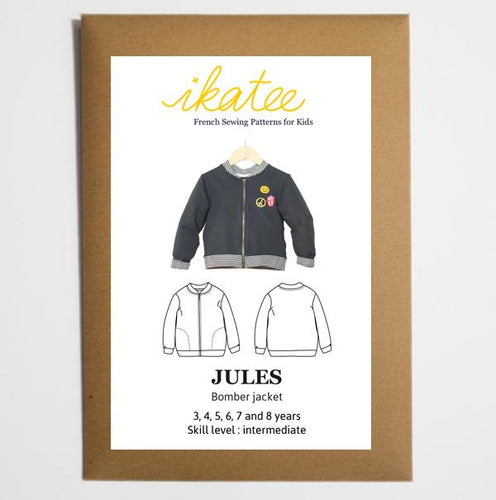 Ikatee - JULES Bomber Jacket / Vest - Unisex 3/8 - Paper Sewing Pattern