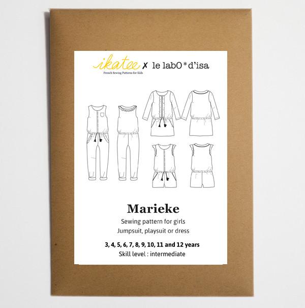 Ikatee - MARIEKE Jumpsuit - Playsuit - Dress - Ages 3-12 Paper Sewing Pattern