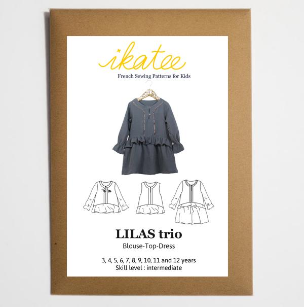 Ikatee - LILAS Trio Blouse - Top - Dress - Ages 3-12 Paper Sewing Pattern
