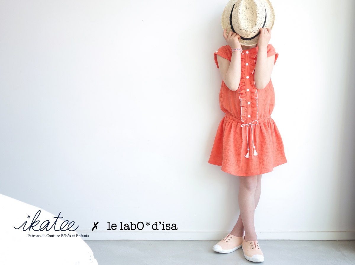 Ikatee - MARIEKE Jumpsuit - Playsuit - Dress - Ages 3-12 Paper Sewing Pattern