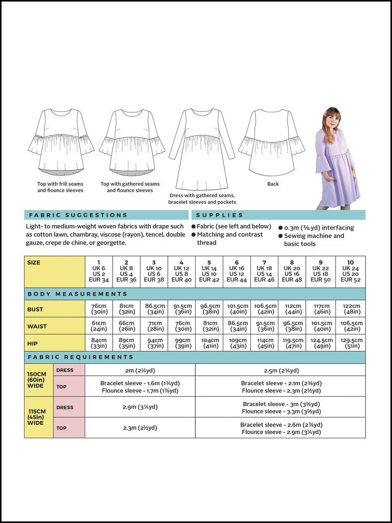 Tilly and the Buttons - Indigo Smock Top and Dress Sewing Pattern