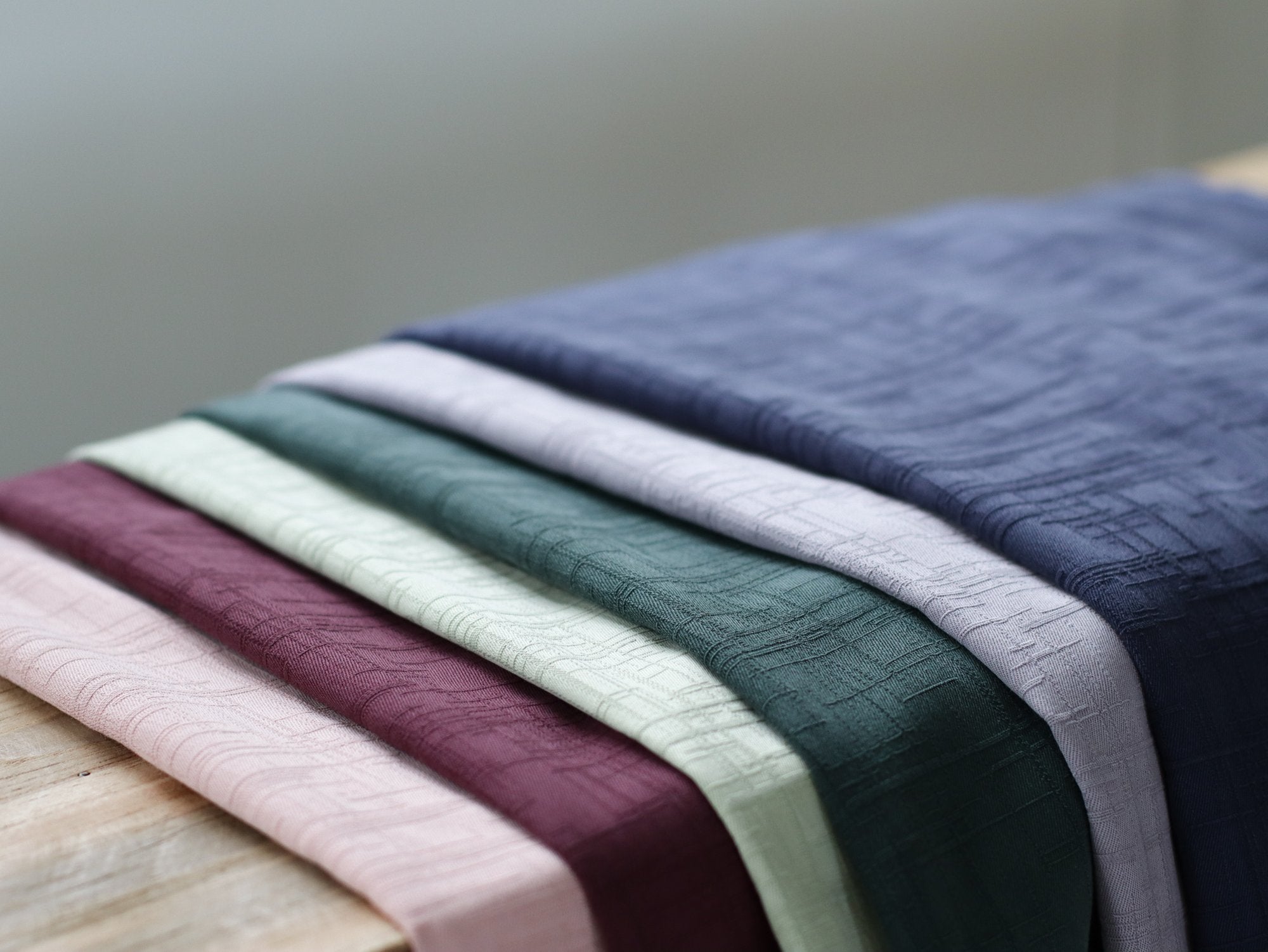 REMNANT 0.34 metre Meet MILK - Tencel Grunge Jacquard Soft Mint