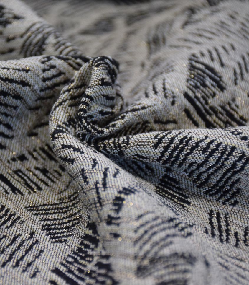 Cousette - Winter Shade Charcoal Jacquard Fabric