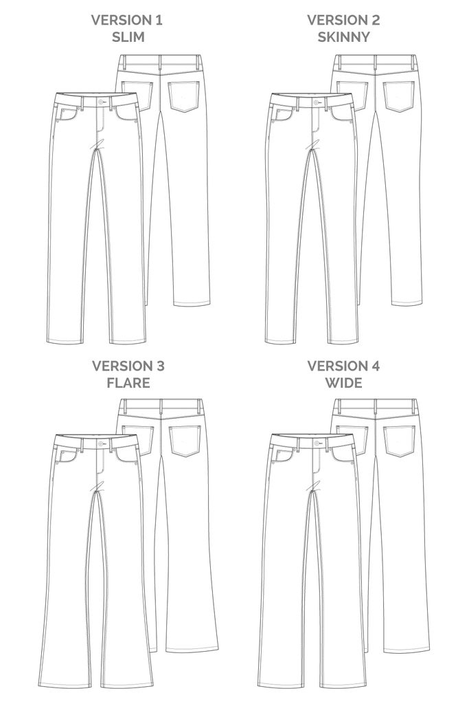 Megan Nielsen - Ash Jeans Sewing Pattern