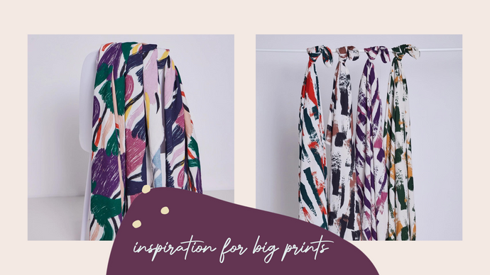 Inspiration for Sewing with Big Prints