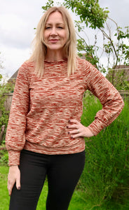 Sheridan Sweater and Focus on Sewing with Sweater Knits by Rachel