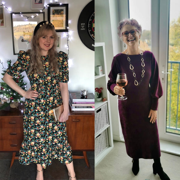 Find joy in dressing up and feel glamorous in a handmade outfit this Christmas.