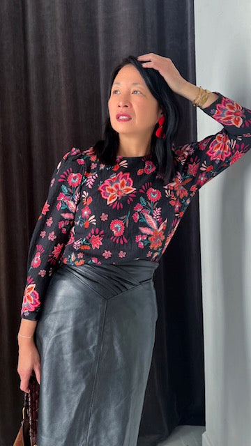 My Dress Made - Kalya Flame Textured Viscose Fabric