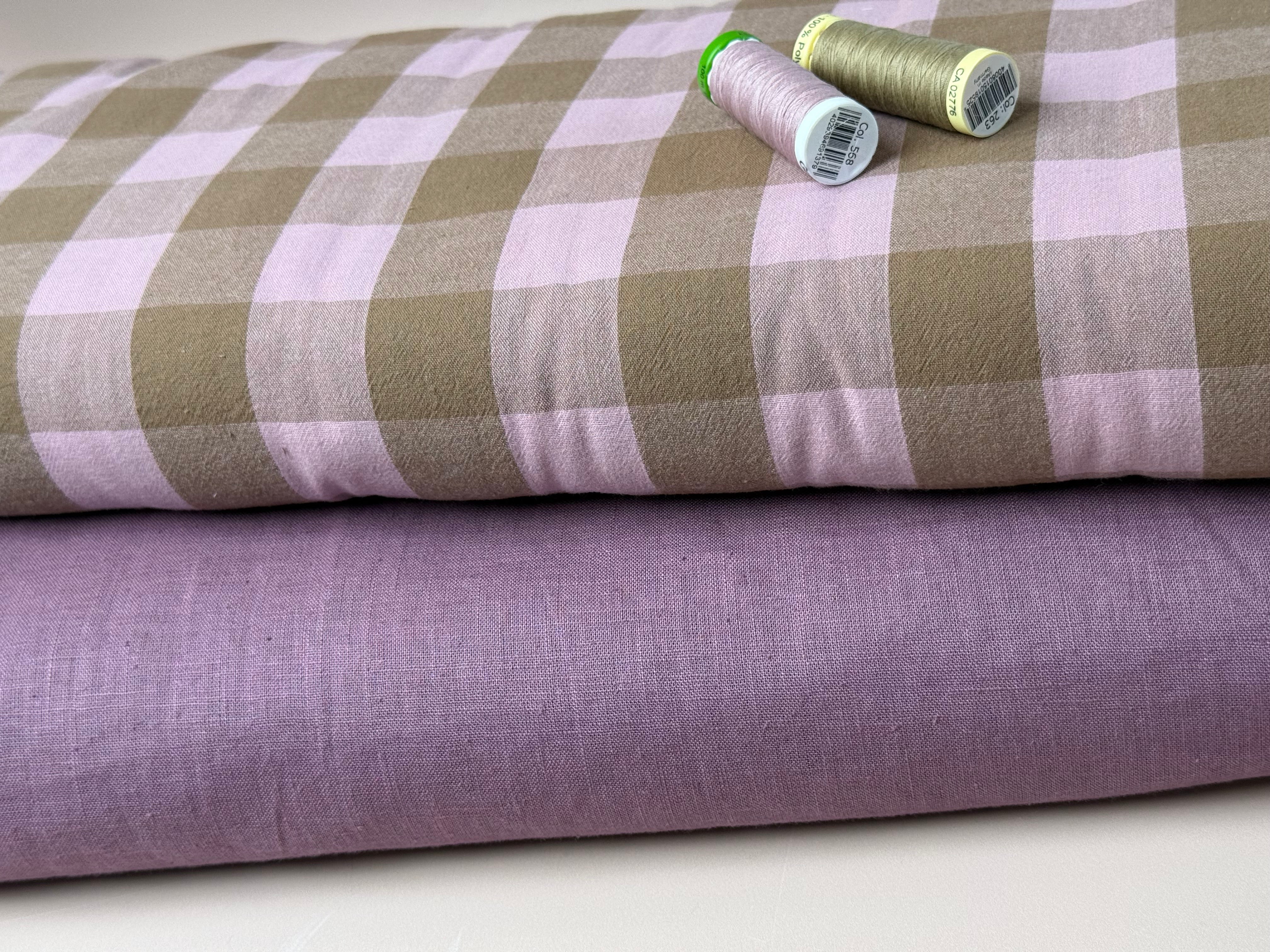 Breeze LIGHT Mauve - Enzyme Washed Linen Fabric