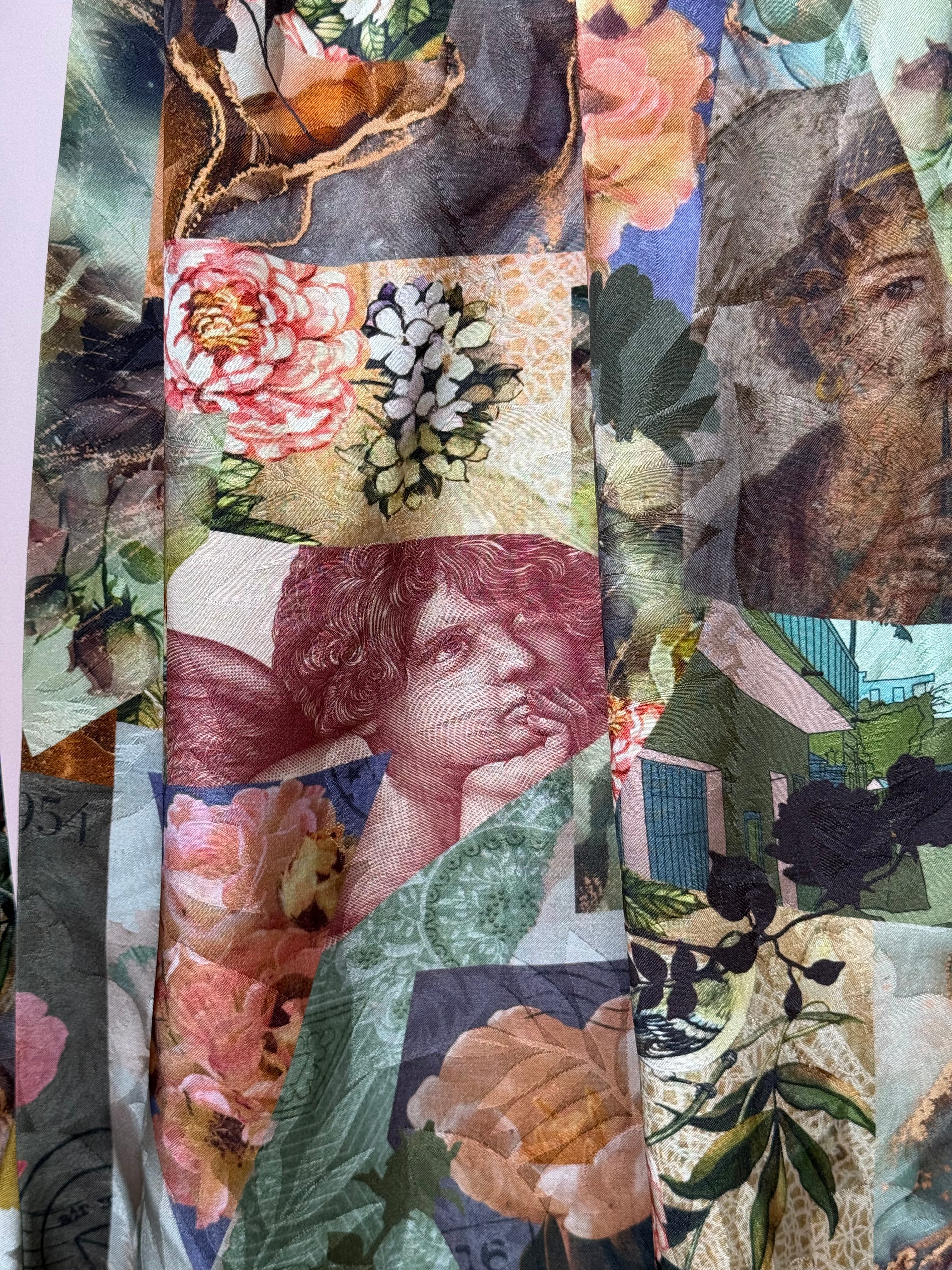 PRE-ORDER (due by end of September) Vintage Postcard Viscose Jacquard Sateen