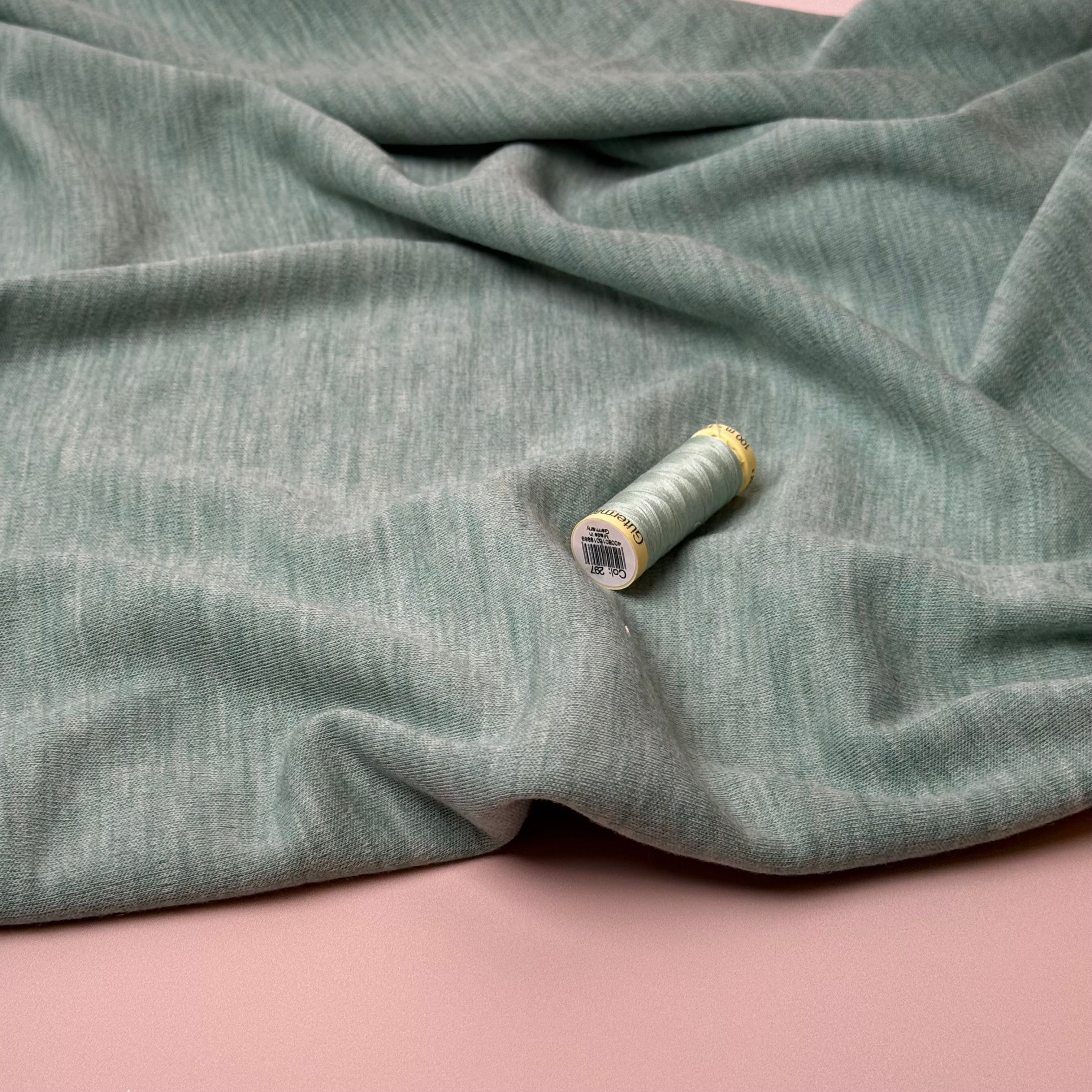 Pure Merino Wool Sweater Knit in Mint