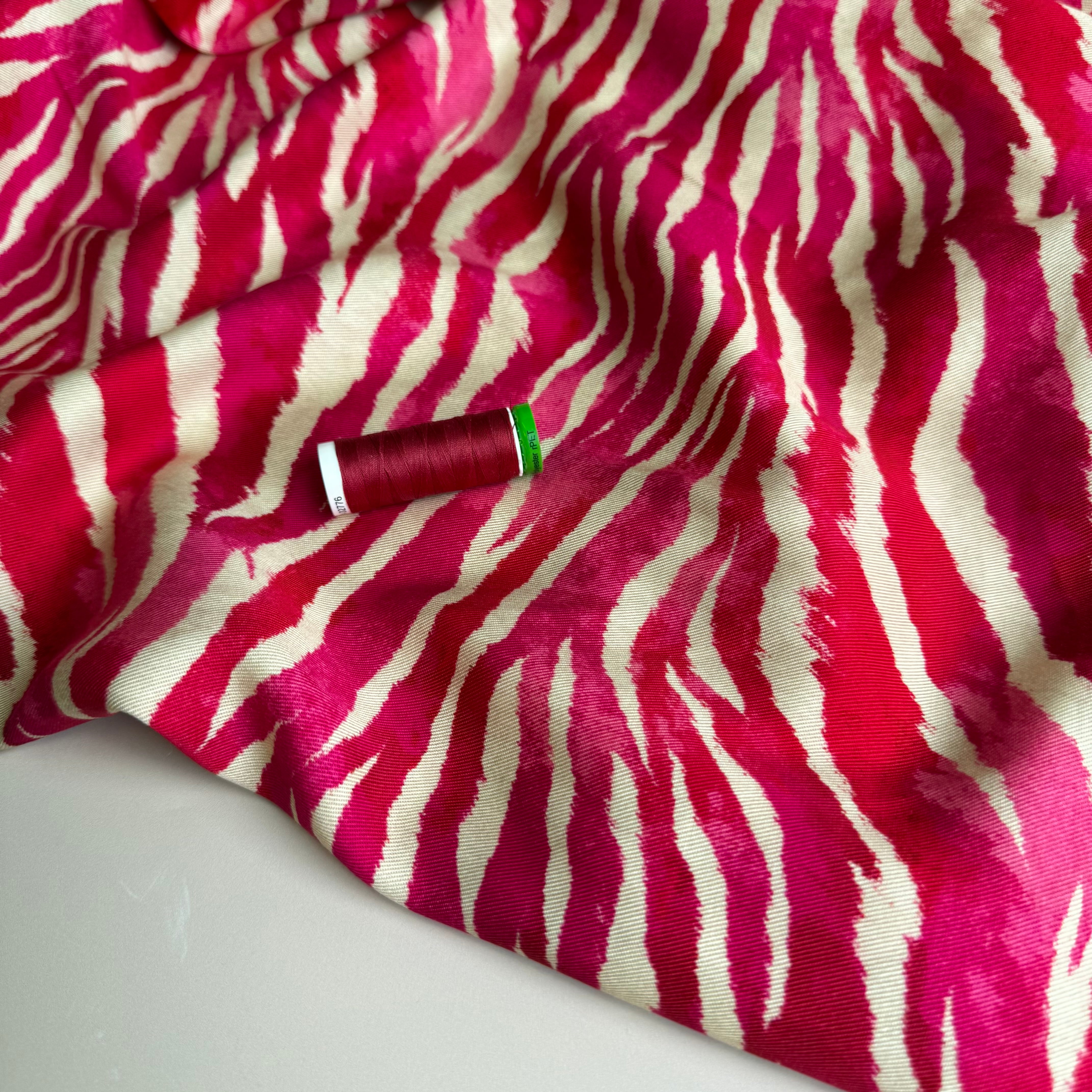 Pink Safari Lyocell Twill Fabric