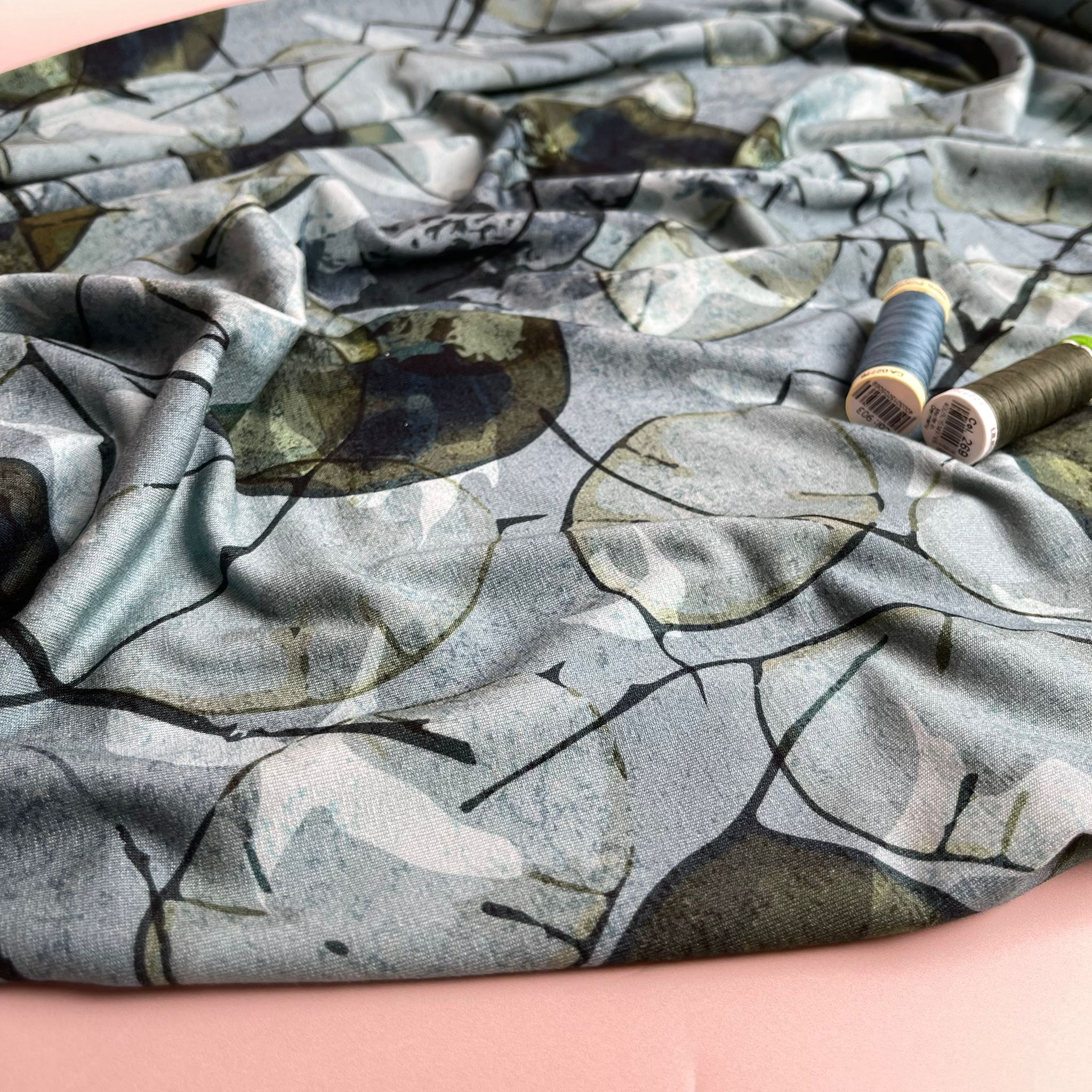 Danish Design - Frosted Leaves ECOVERVO™ Viscose Jersey