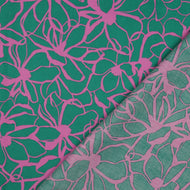 Magnolia Green Cotton Sateen Fabric