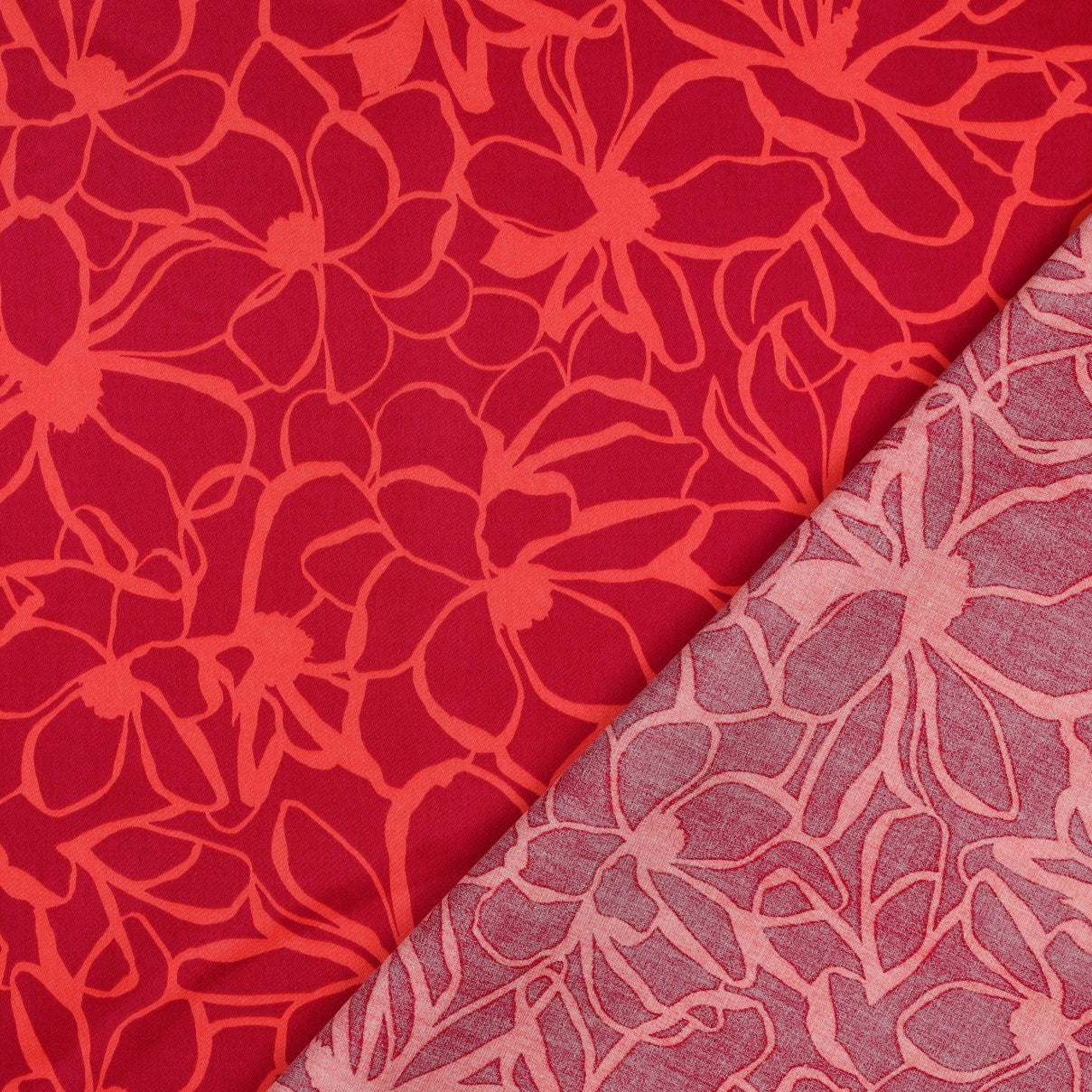 Nerida Hansen - Magnolia Magenta Cotton Sateen Fabric