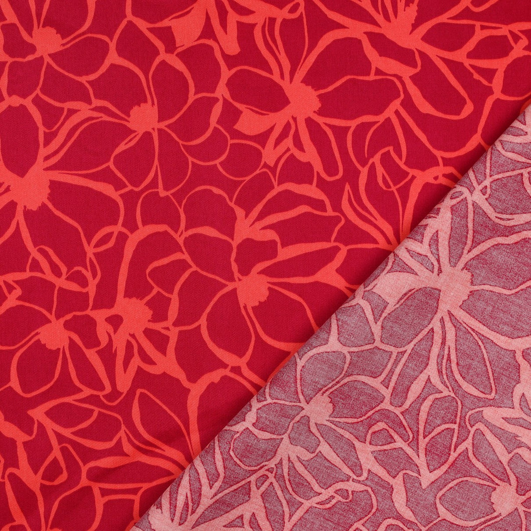 Nerida Hansen - Magnolia Magenta Cotton Sateen Fabric