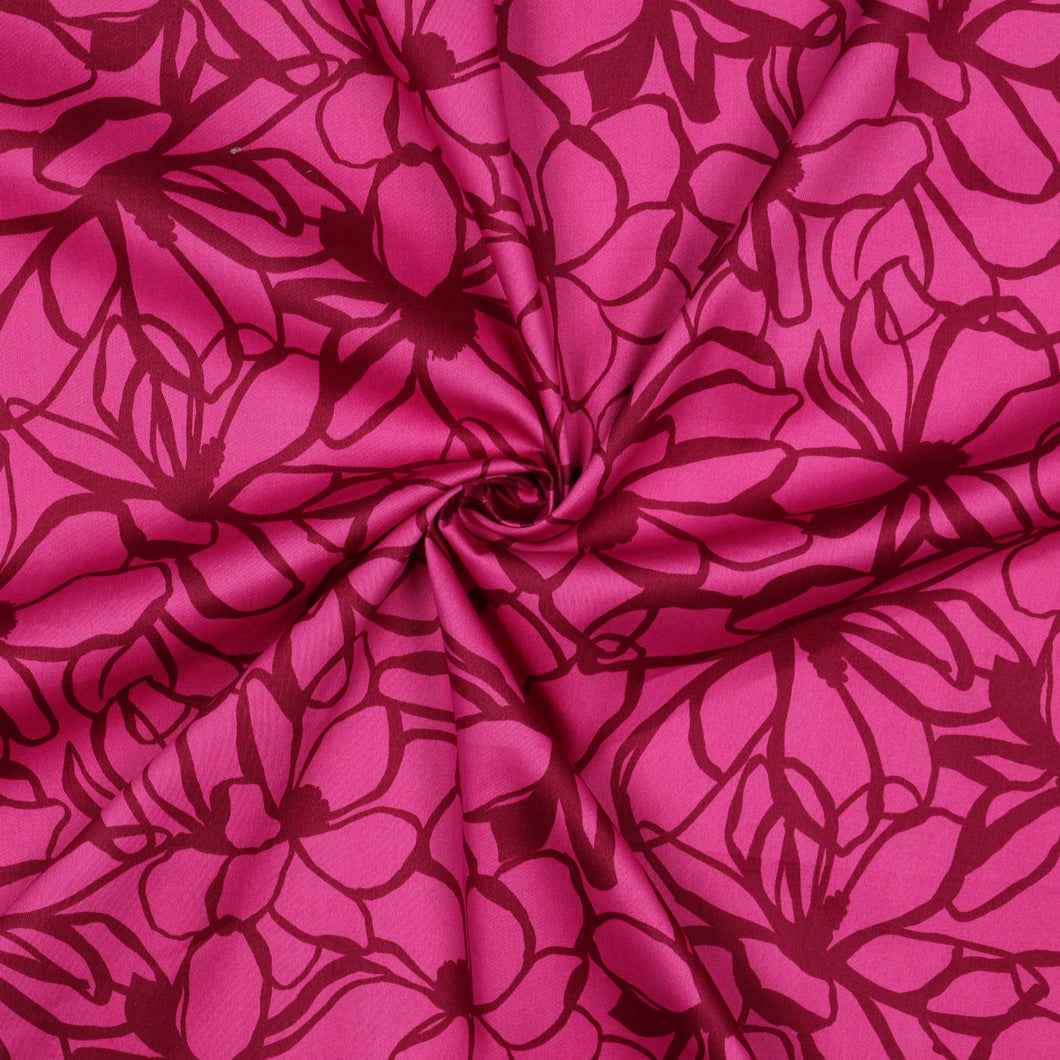 Nerida Hansen - Magnolia Pink Cotton Sateen Fabric