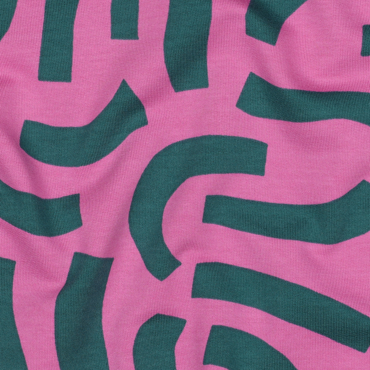 REMNANT 1.68 Metres - Nerida Hansen - Playful Pink Cotton French Terry