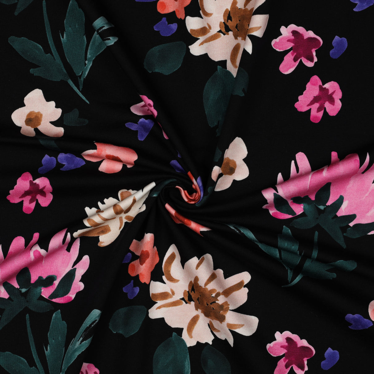 REMNANT 0.84 Metre - Nerida Hansen - Colette Black Cotton French Terry