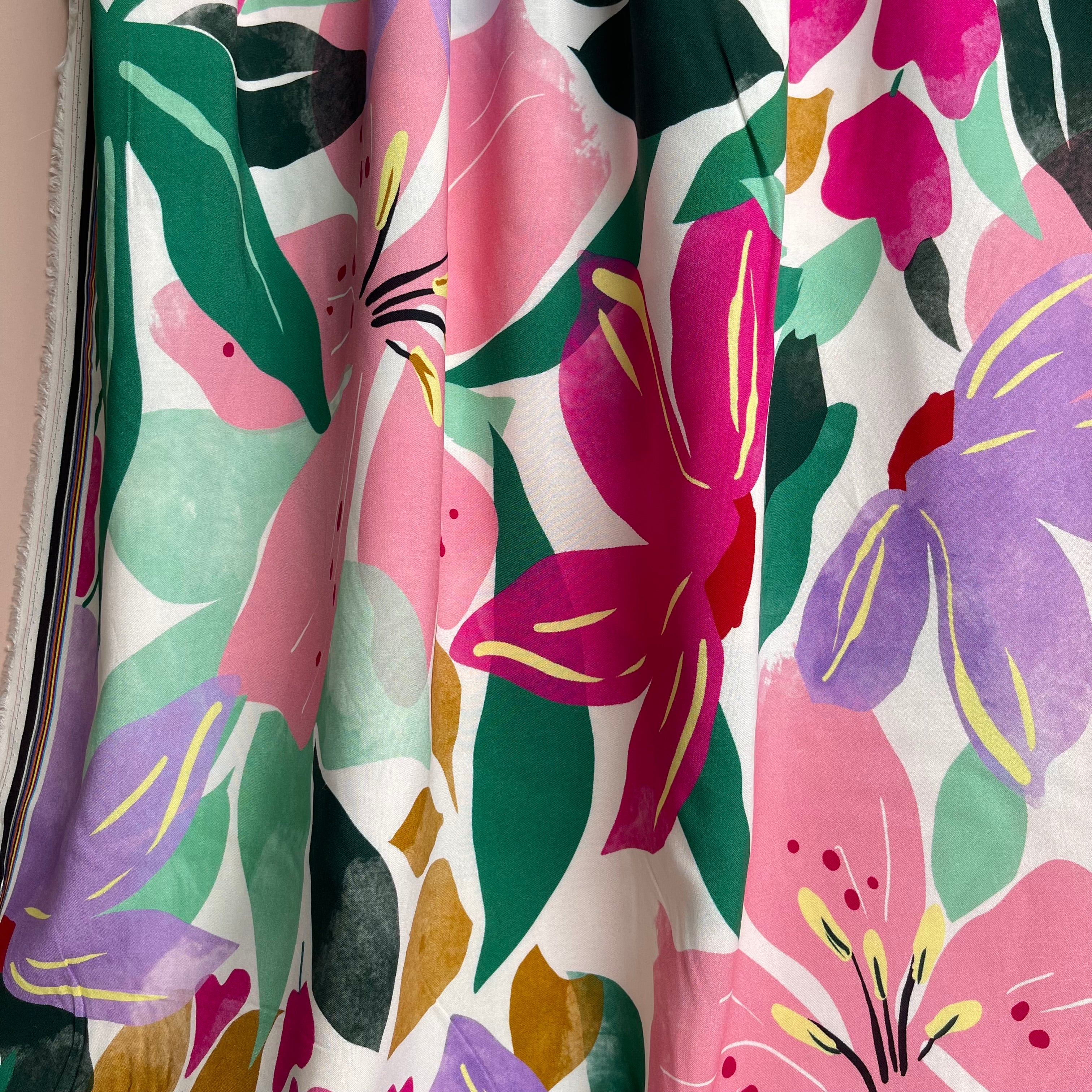 Atelier Jupe - Colour Splash Viscose Fabric