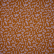 Boho Geo Nutmeg Viscose with LENZING™ ECOVERO™ fibres