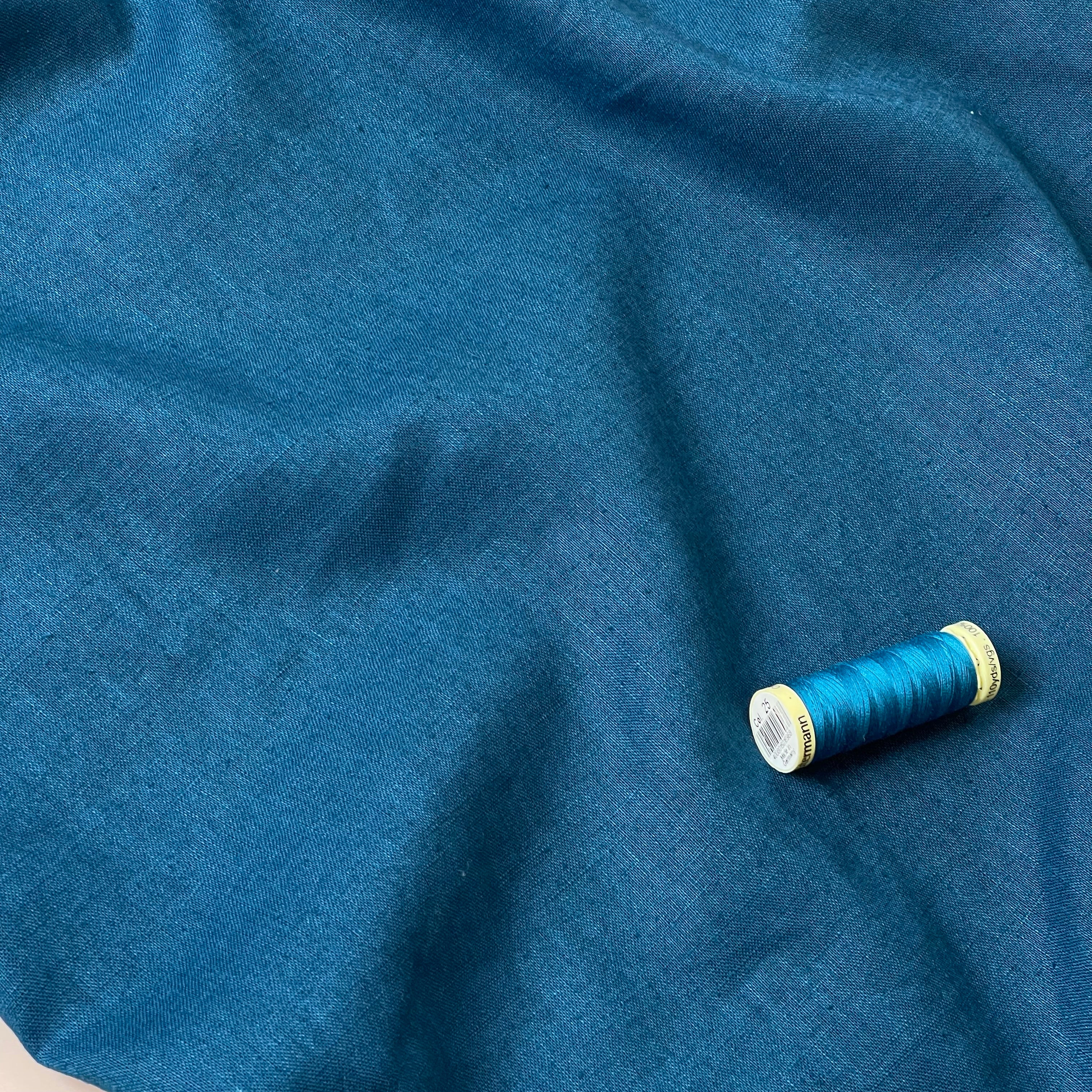 Breeze LIGHT Ocean - Enzyme Washed Linen Fabric