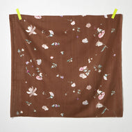 REMNANT 0.4 Metre - Nani IRO - New Morning Brown Organic Double Gauze Faric